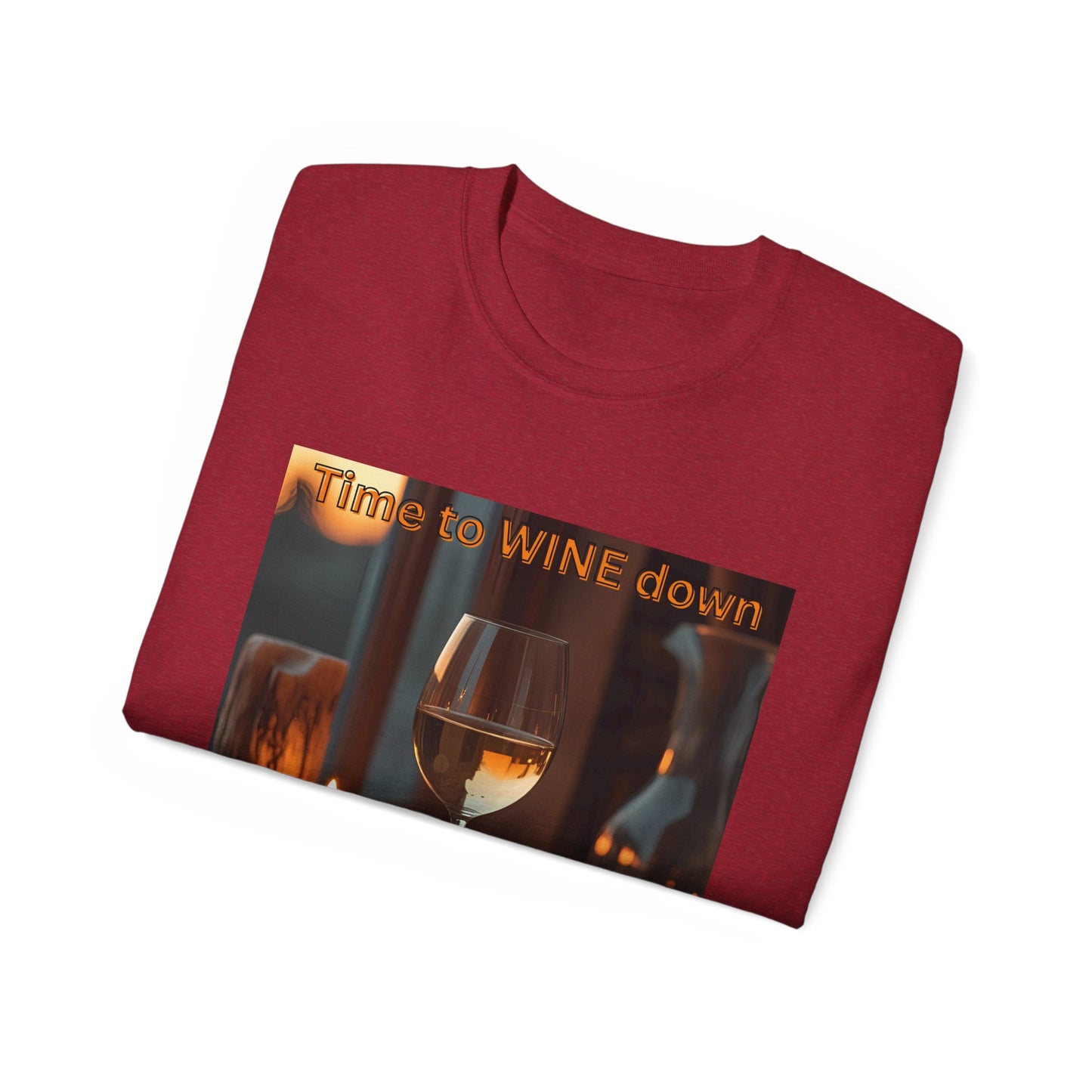 Time to Wine Down - Wine Down Tee for Relaxation Lovers, Unisex Cotton Shirt, Gift for Wine Enthusiasts, Casual Outing Top, Fun Humor Tee