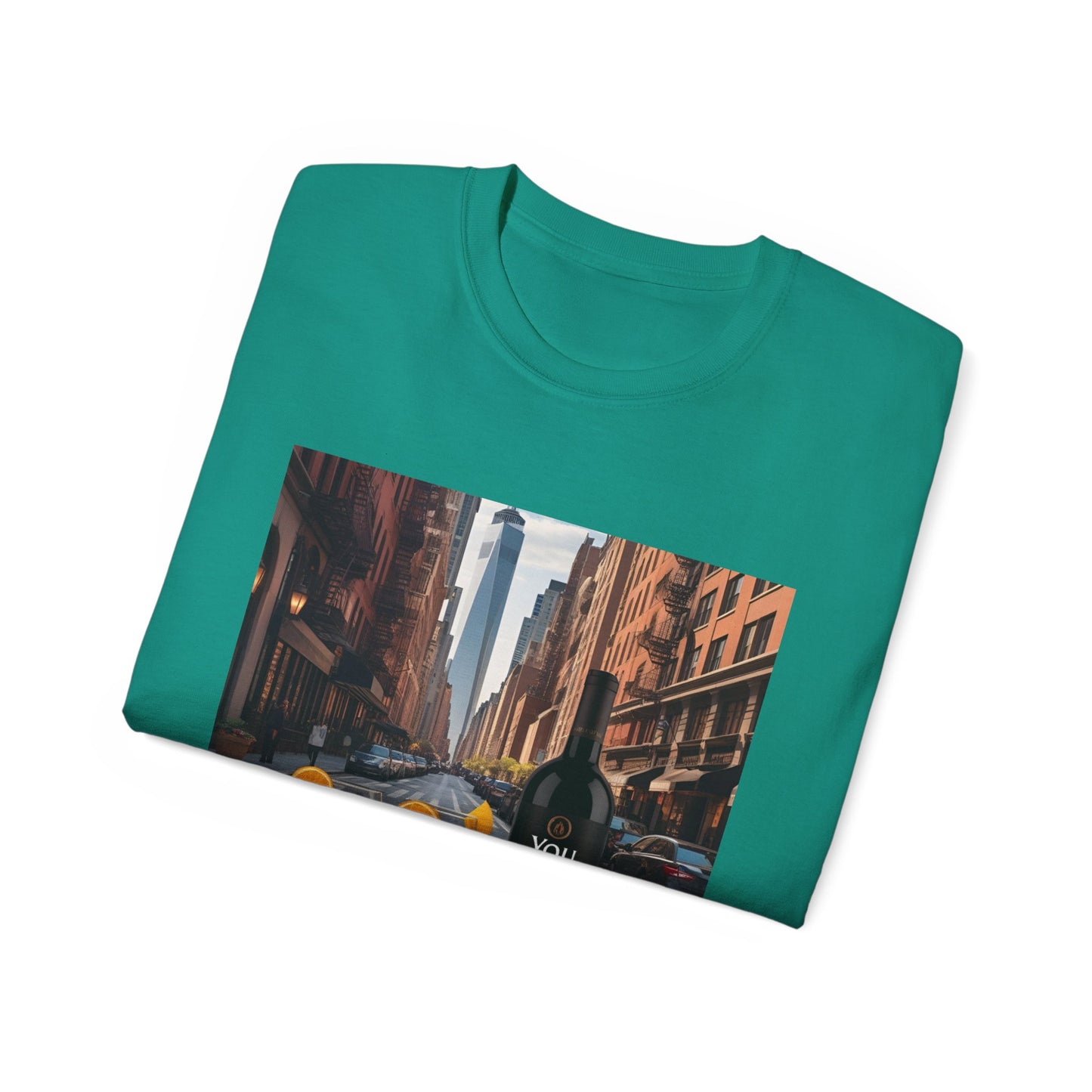 You Had Me at Merlot - Stylish Cityscape Tee with Cocktail Art - Perfect for Casual Outings, Summer Parties, Birthdays, or Unique Gifts, Art Lover's T-Shirt
