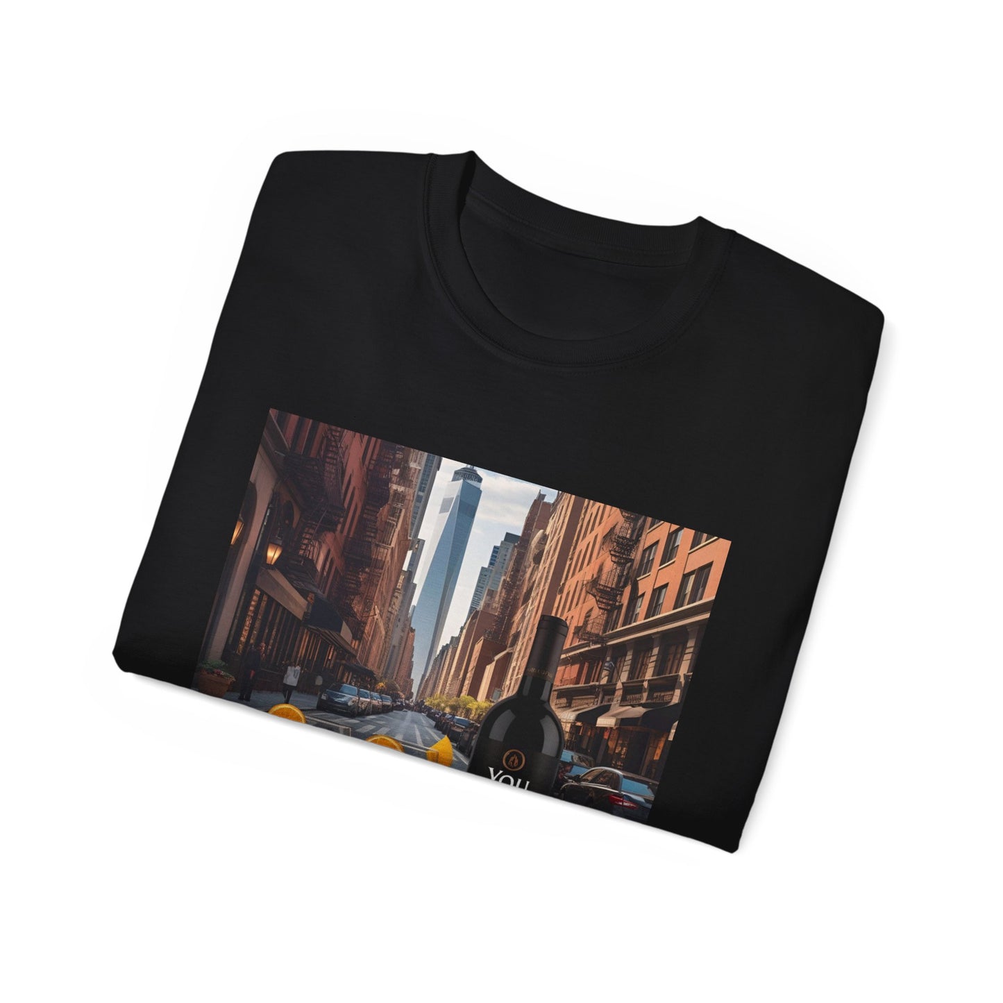 You Had Me at Merlot - Stylish Cityscape Tee with Cocktail Art - Perfect for Casual Outings, Summer Parties, Birthdays, or Unique Gifts, Art Lover's T-Shirt