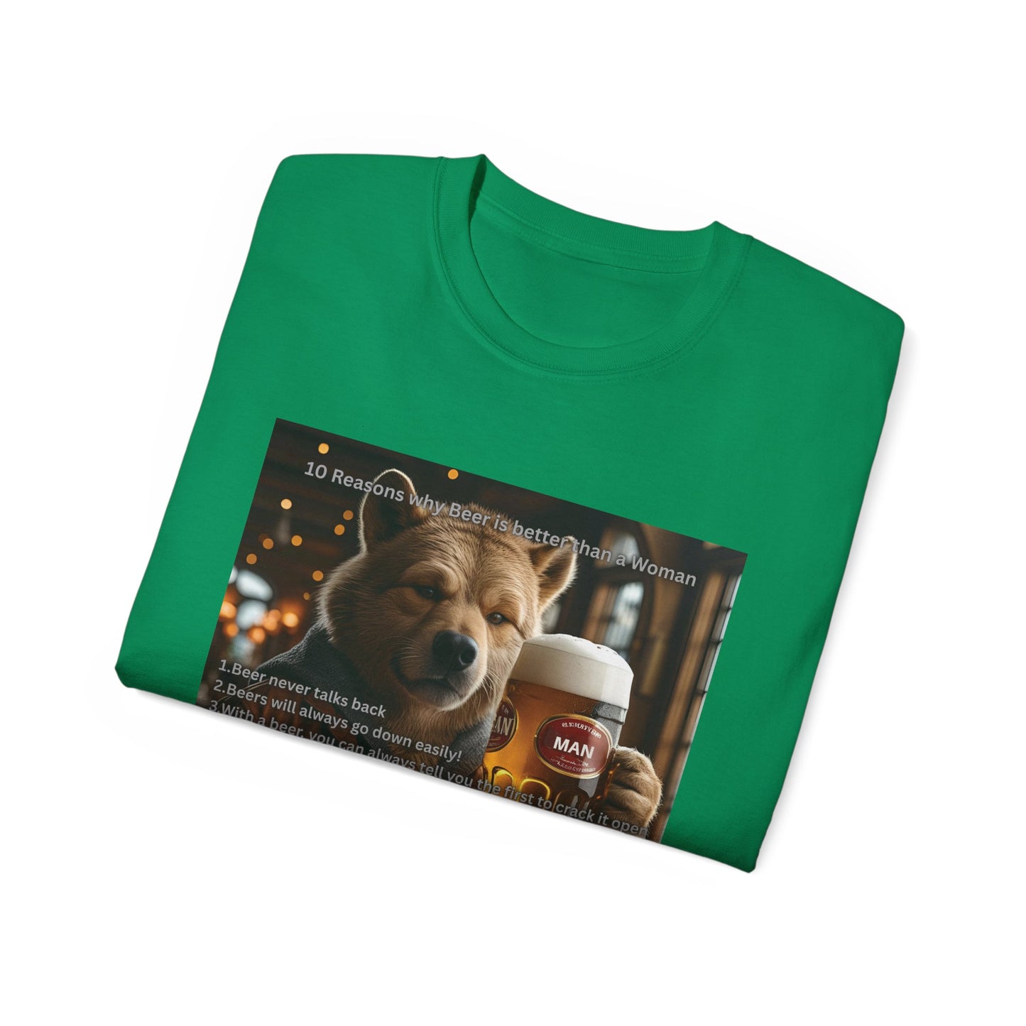 Dog Lover Beers are Better than Woman Ultra Cotton Tee - Perfect Gift for Pet Owners, Fun Animal Shirt, Funny Pet Apparel, Casual Wear, Animal Lovers Merchandise