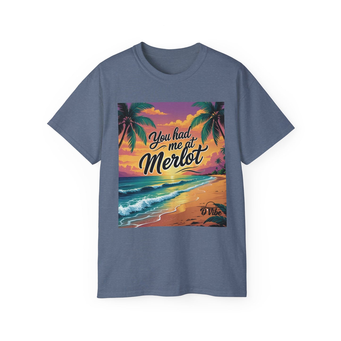 You Had Me at Merlot - T-Shirt with Vintage Wine Merlot Design - You Had Me at Merlot, Unisex Cotton Tee, Great for Wine Lovers, Summer Parties, Gift Idea