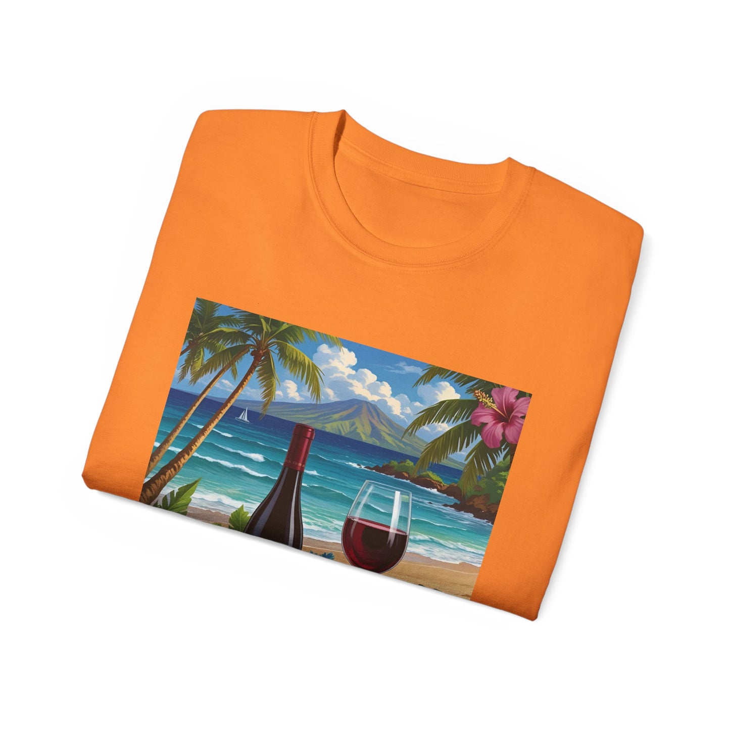 You Had Me at Cabernet - Tropical Wine Vibes Tee | Beach Lover's Unisex Cotton Shirt | Vacation Wear, Gift for Wine Enthusiasts, Summer Style