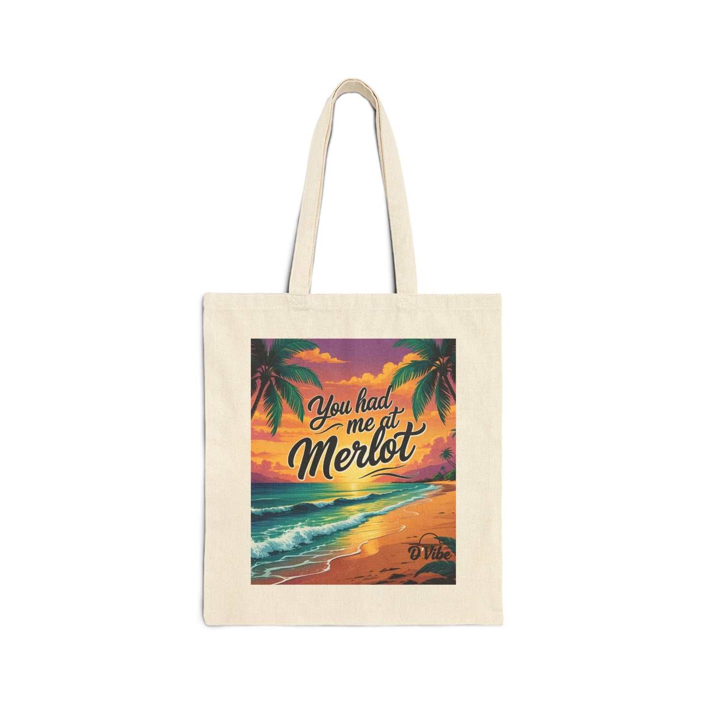 Merlot Sunset Tote Bag, Wine Lover's Gift, Beach Bag, Reusable Shopping Tote, Summer Vibes, Eco-Friendly Canvas Bag