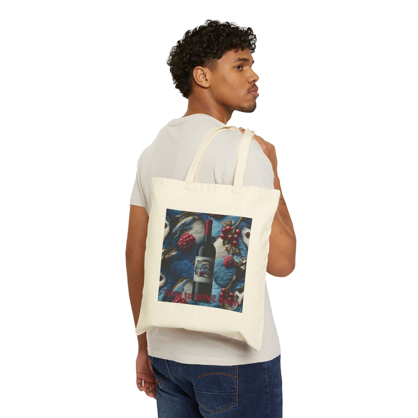 Time to Wine Down - Wine Lovers Cotton Canvas Tote Bag, Stylish Grocery Bag, Eco-Friendly Shopping Tote, Perfect Gift for Wine Enthusiasts, Ideal for [...]