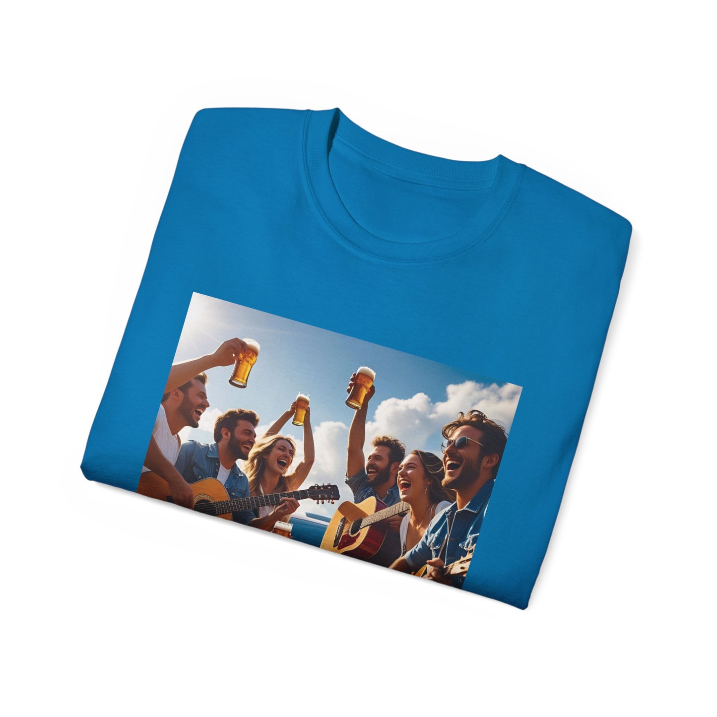 Good Friends, Great Beer Unisex Ultra Cotton Tee, Group Hangout Shirt, Party Apparel, Gift for Beer Lovers, Summer BBQ Outfit
