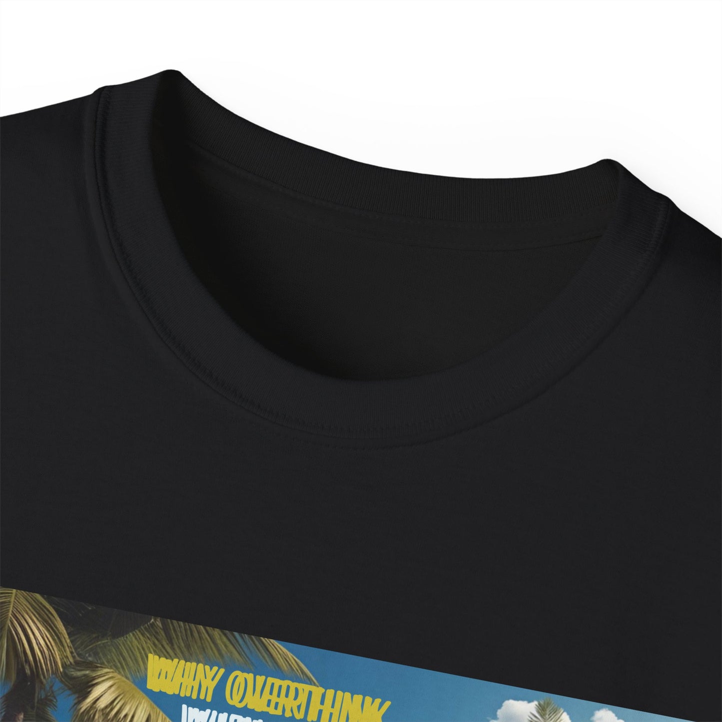 Why Overthink When You Can Just Overdrink - Tropical Vibe T-Shirt for Beach Lovers, Summer Vacation Tee, Funny Beach Graphic Shirt, Gift for Travel Enthusiasts, Relaxation Apparel