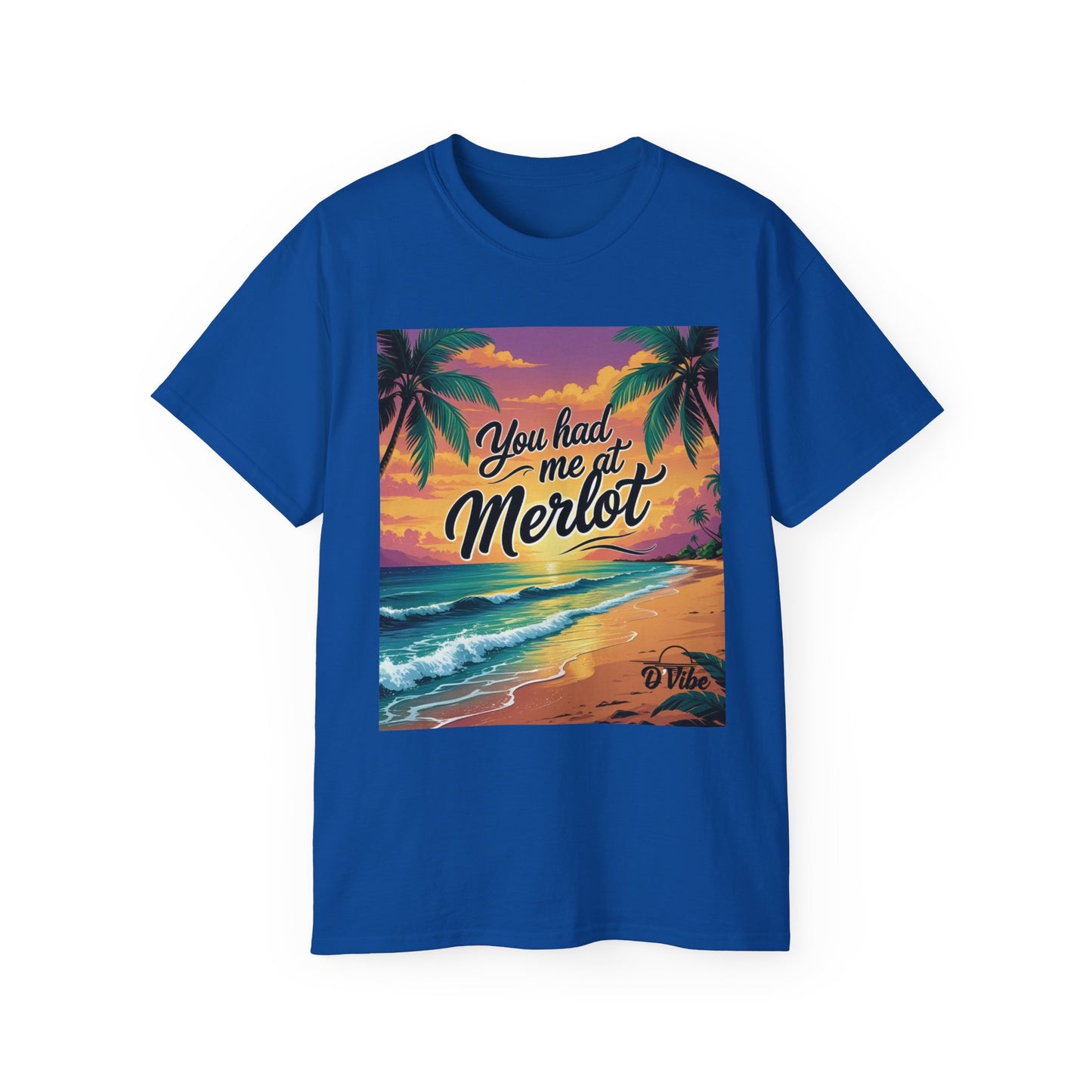 You Had Me at Merlot - T-Shirt with Vintage Wine Merlot Design - You Had Me at Merlot, Unisex Cotton Tee, Great for Wine Lovers, Summer Parties, Gift Idea