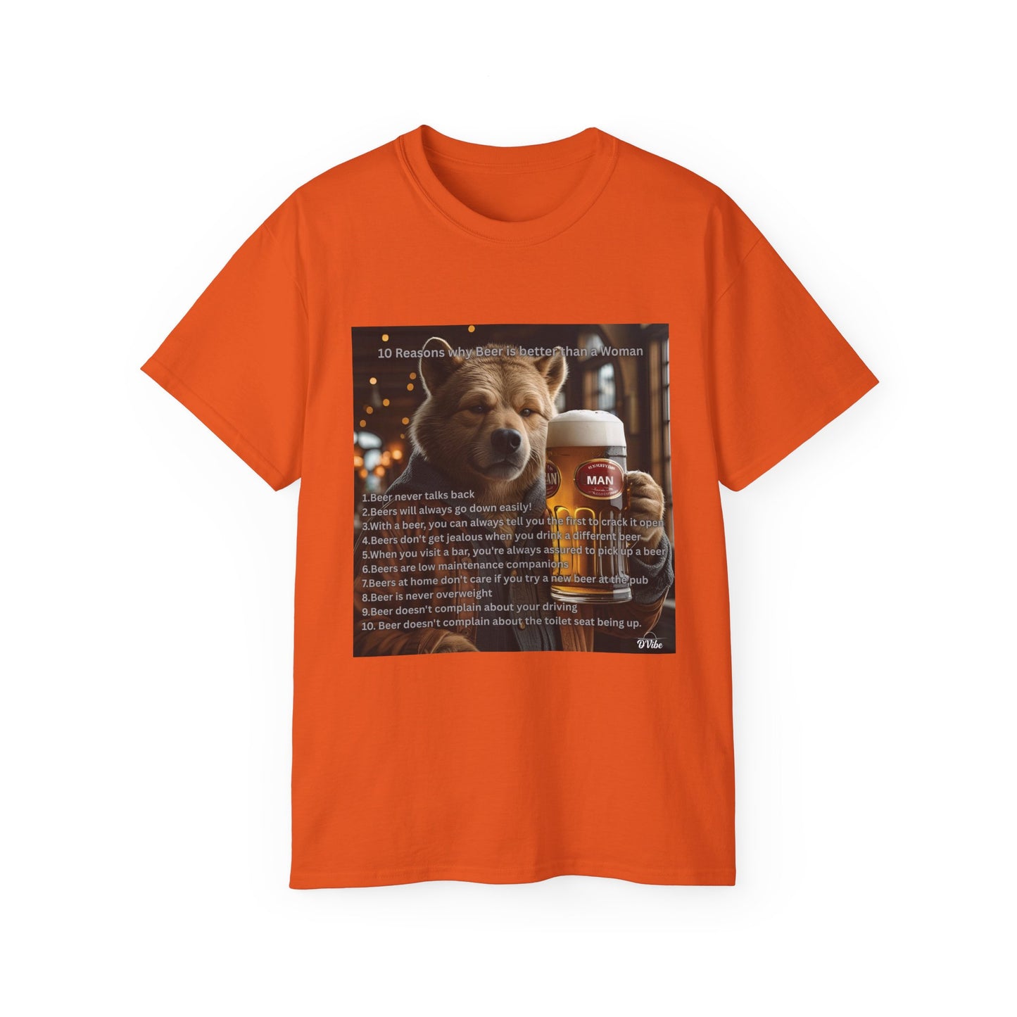 Dog Lover Beers are Better than Woman Ultra Cotton Tee - Perfect Gift for Pet Owners, Fun Animal Shirt, Funny Pet Apparel, Casual Wear, Animal Lovers Merchandise