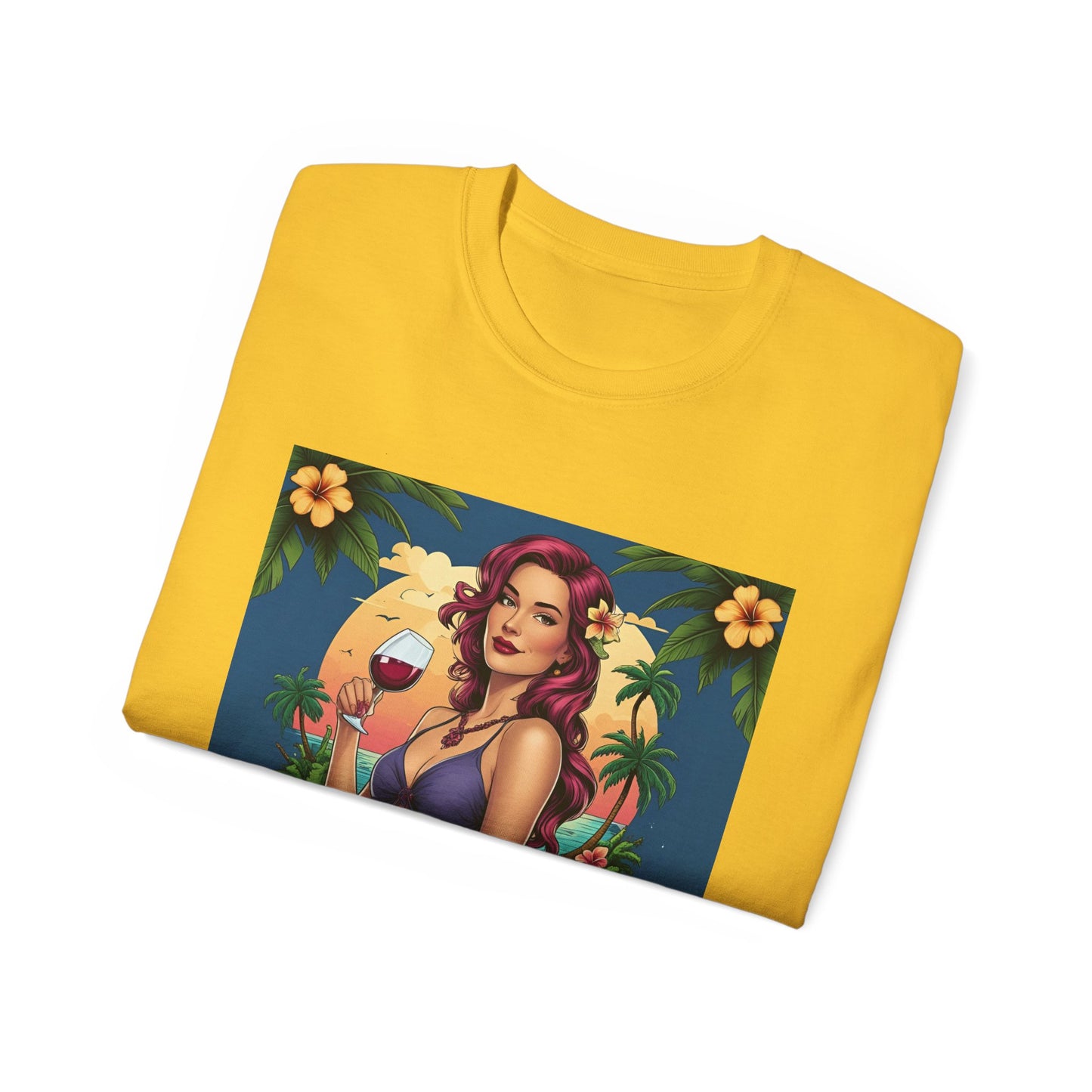 I Drink Wine on my Porch - Wine Lover's Unisex Tee, Perfect Gift for Outdoor Enthusiasts, Summer Vibes, Garden Parties, Wine Nights, Casual Comfort