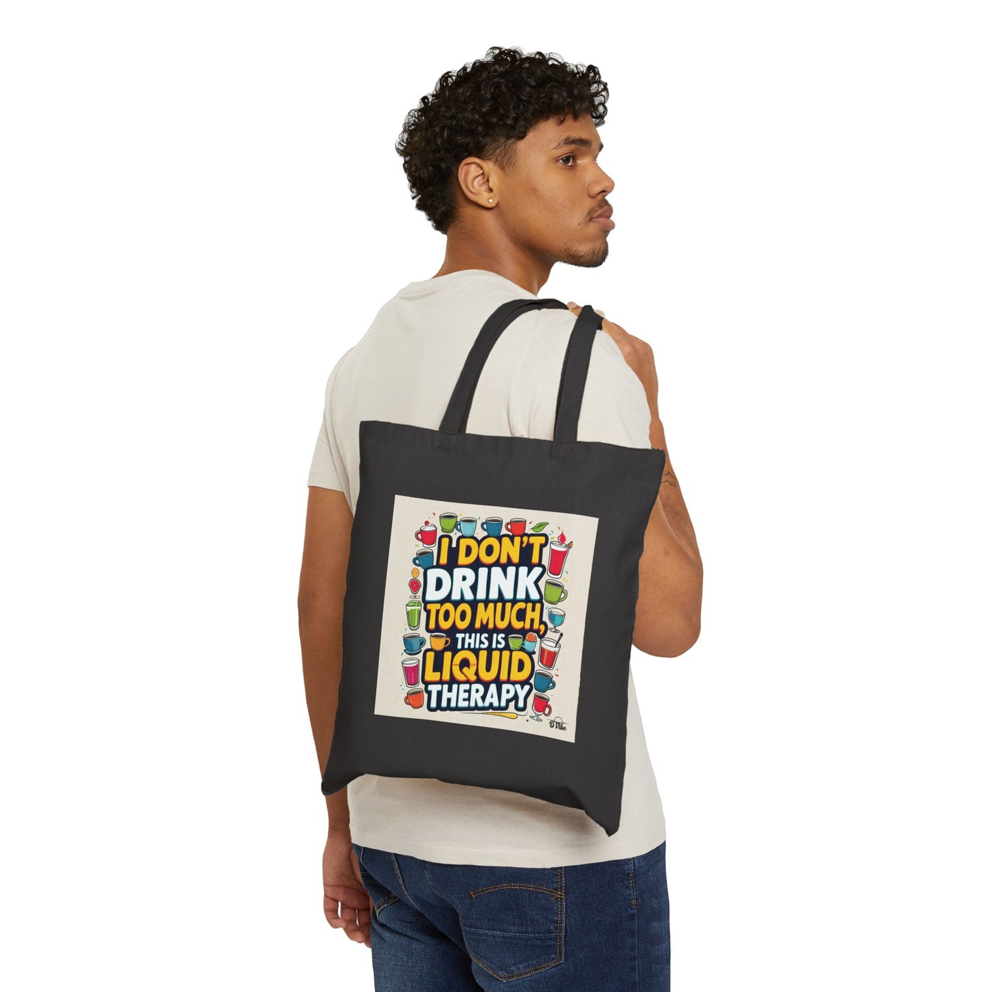 I Don't Drink Too Much - Wine Lovers Canvas Tote Bag - Eco-Friendly Shopper, Gift for Wine Enthusiasts, Grocery Bag, Beach Tote, Wine Party Favor