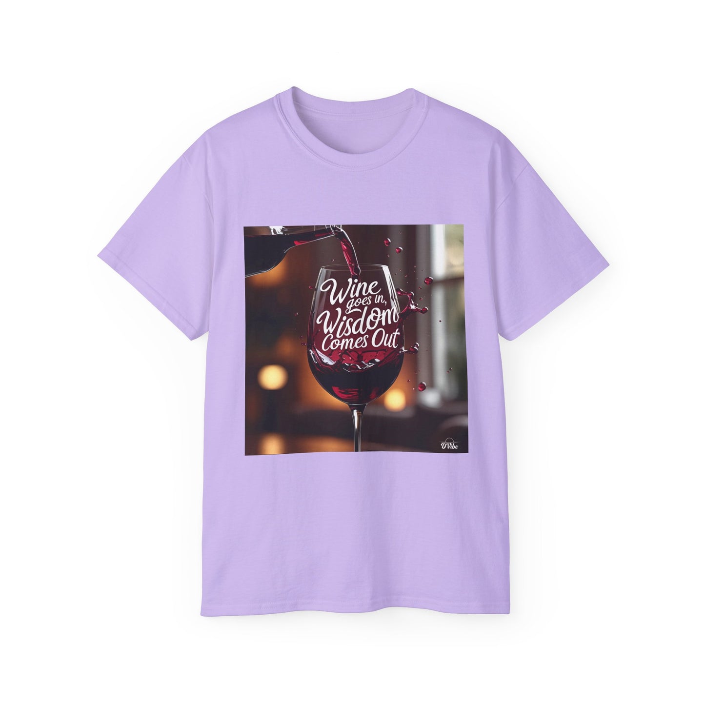 Wine Goes In Wisdom Comes Out - Wine & Wisdom Unisex Tee, Funny T-Shirt for Wine Lovers, Gift for Friends, Casual Wear, Cozy Humor Shirt
