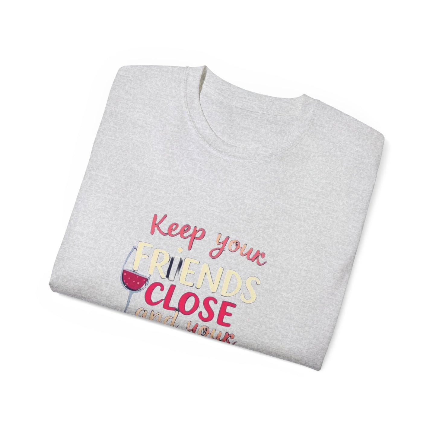 Wine Lovers Unisex Tee - "Keep Your Friends Close & Your Wines Closer" Funny Gift for Wine Enthusiasts, Perfect for Parties, [...]
