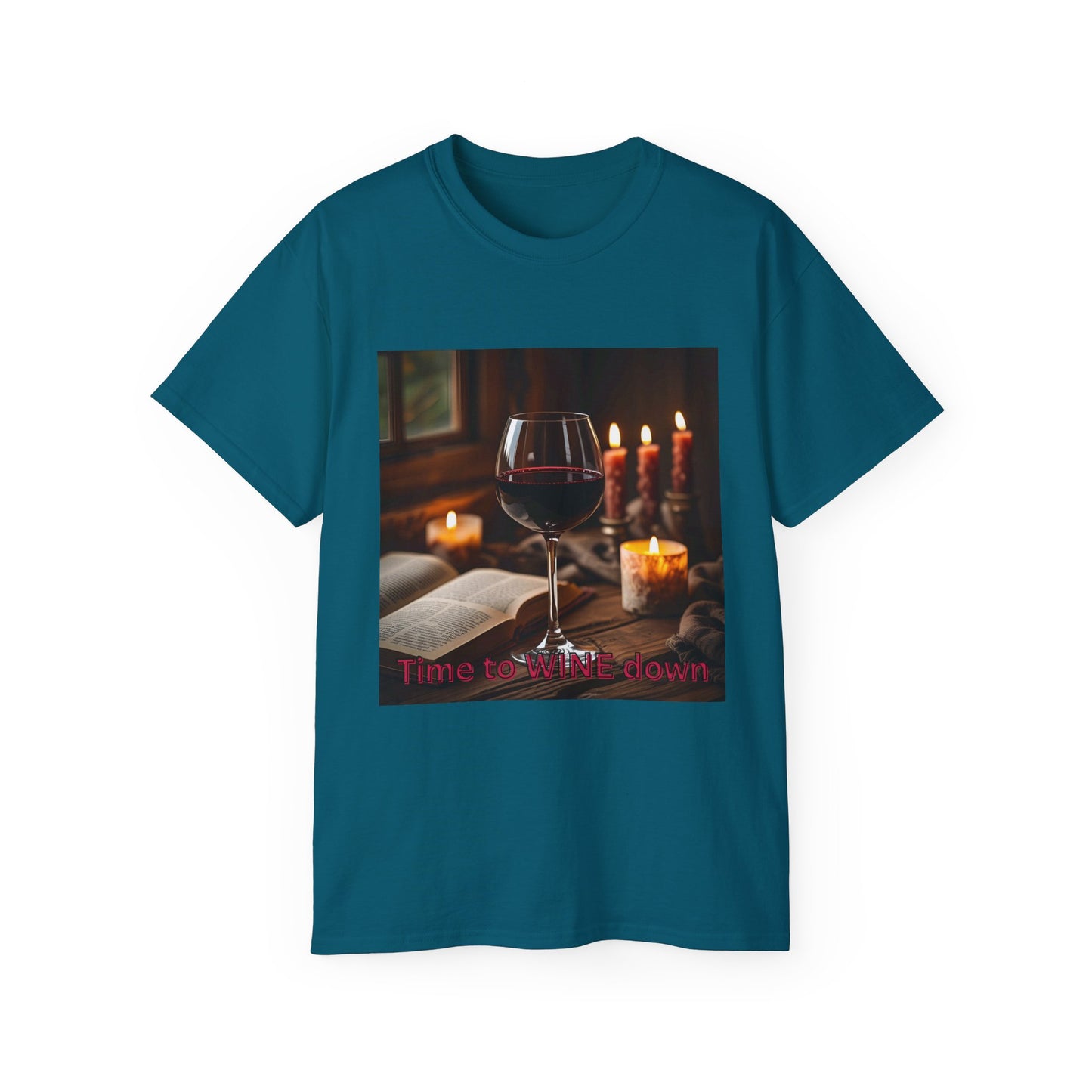 Time to Wine Down - Cozy Wine Lover Tee | Unisex Ultra Cotton T-Shirt, Perfect for Wine Enthusiasts, Gifting, Wine Nights, Cozy Gatherings, Celebrations
