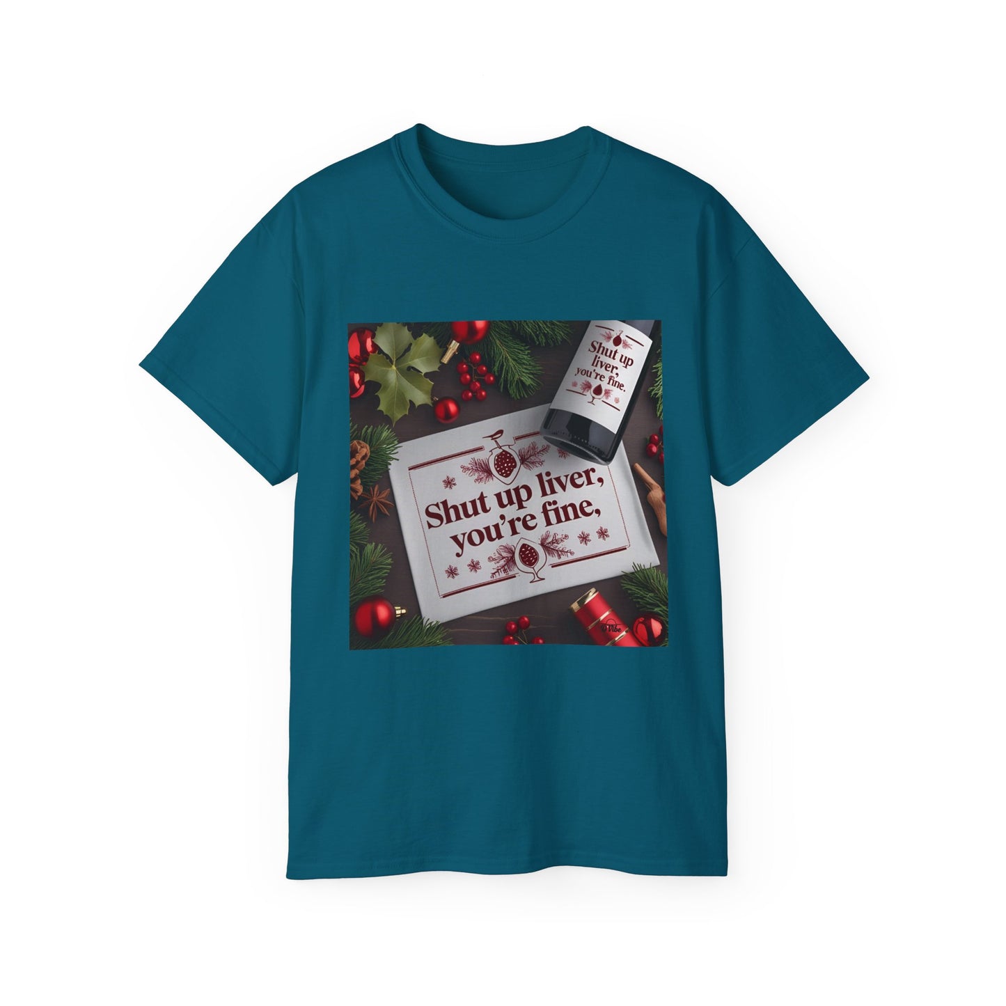 Funny Holiday Tee - Shut Up Liver, You're Fine, Unisex Cotton T-Shirt, Gift for Drink Lovers, Party Wear, Humor Shirt, Casual Top