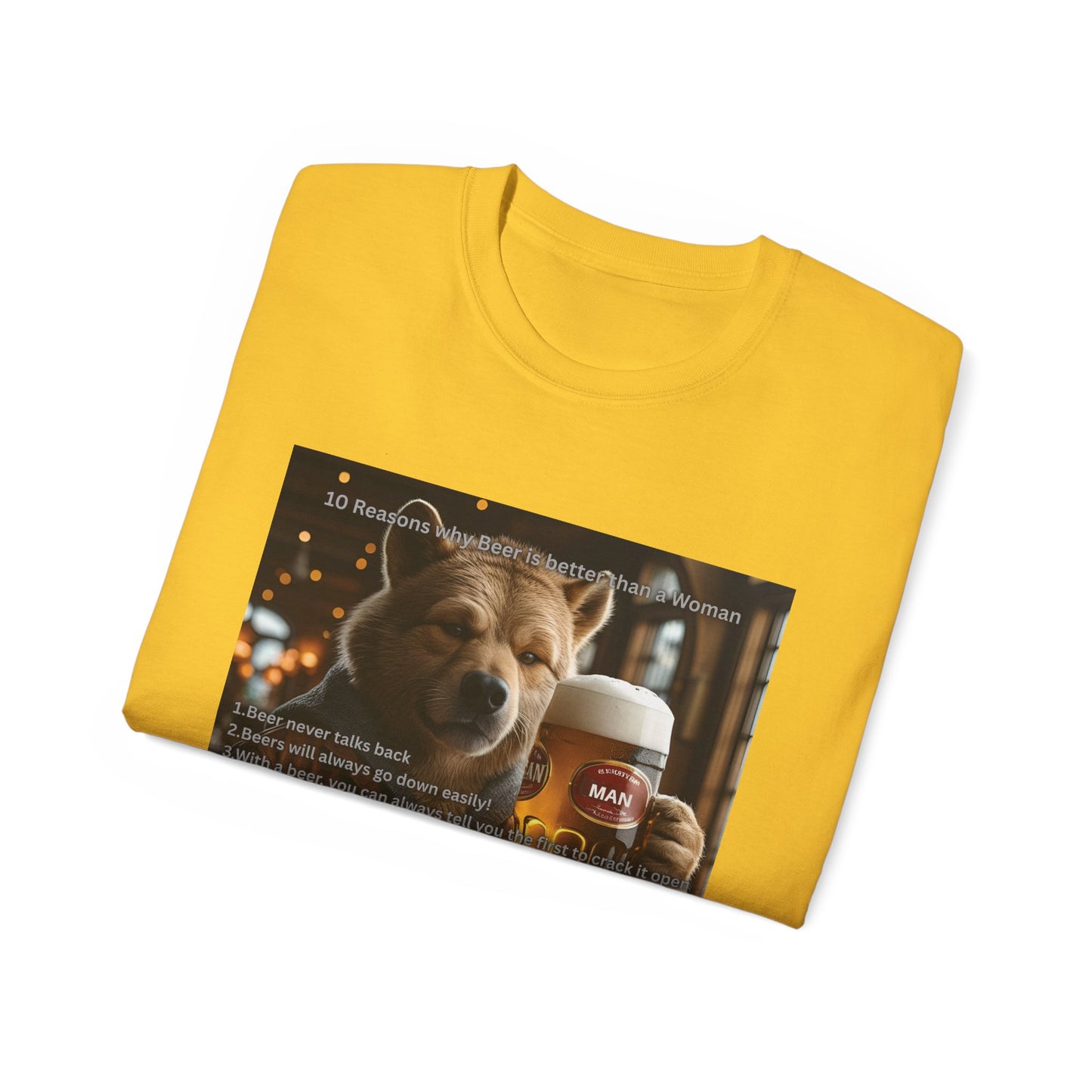 Dog Lover Beers are Better than Woman Ultra Cotton Tee - Perfect Gift for Pet Owners, Fun Animal Shirt, Funny Pet Apparel, Casual Wear, Animal Lovers Merchandise