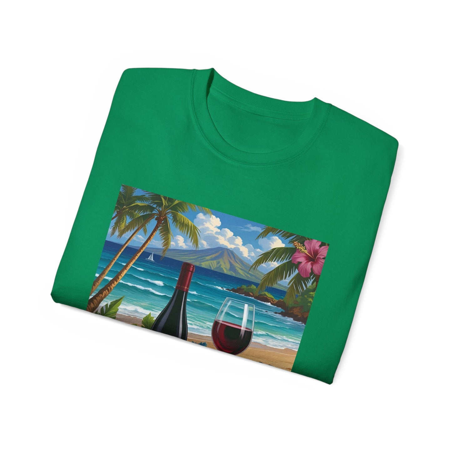 You Had Me at Cabernet - Tropical Wine Vibes Tee | Beach Lover's Unisex Cotton Shirt | Vacation Wear, Gift for Wine Enthusiasts, Summer Style
