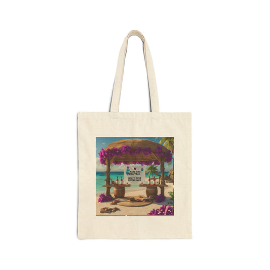I Make WIne Disappear, What's Your Superpower - Tropical Beach Tote Bag | Summer Vibes, Eco-Friendly, Reusable Shopping Bag, Gift for Travelers, Beach Lover Accessories