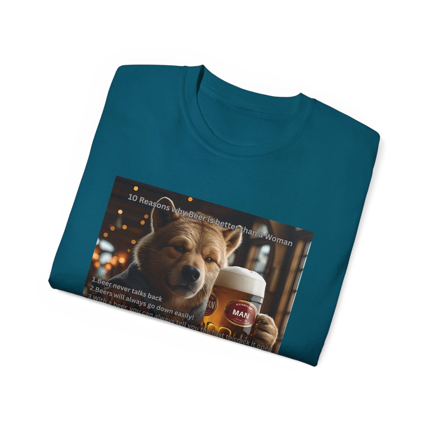 Dog Lover Beers are Better than Woman Ultra Cotton Tee - Perfect Gift for Pet Owners, Fun Animal Shirt, Funny Pet Apparel, Casual Wear, Animal Lovers Merchandise