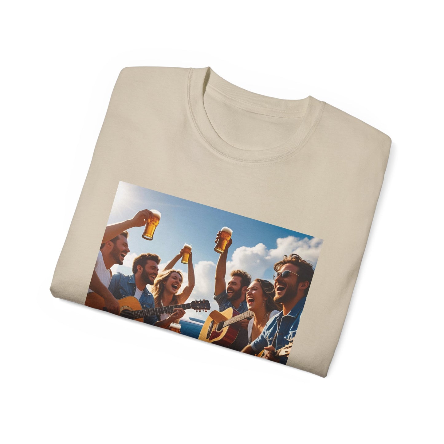 Good Friends, Great Beer Unisex Ultra Cotton Tee, Group Hangout Shirt, Party Apparel, Gift for Beer Lovers, Summer BBQ Outfit