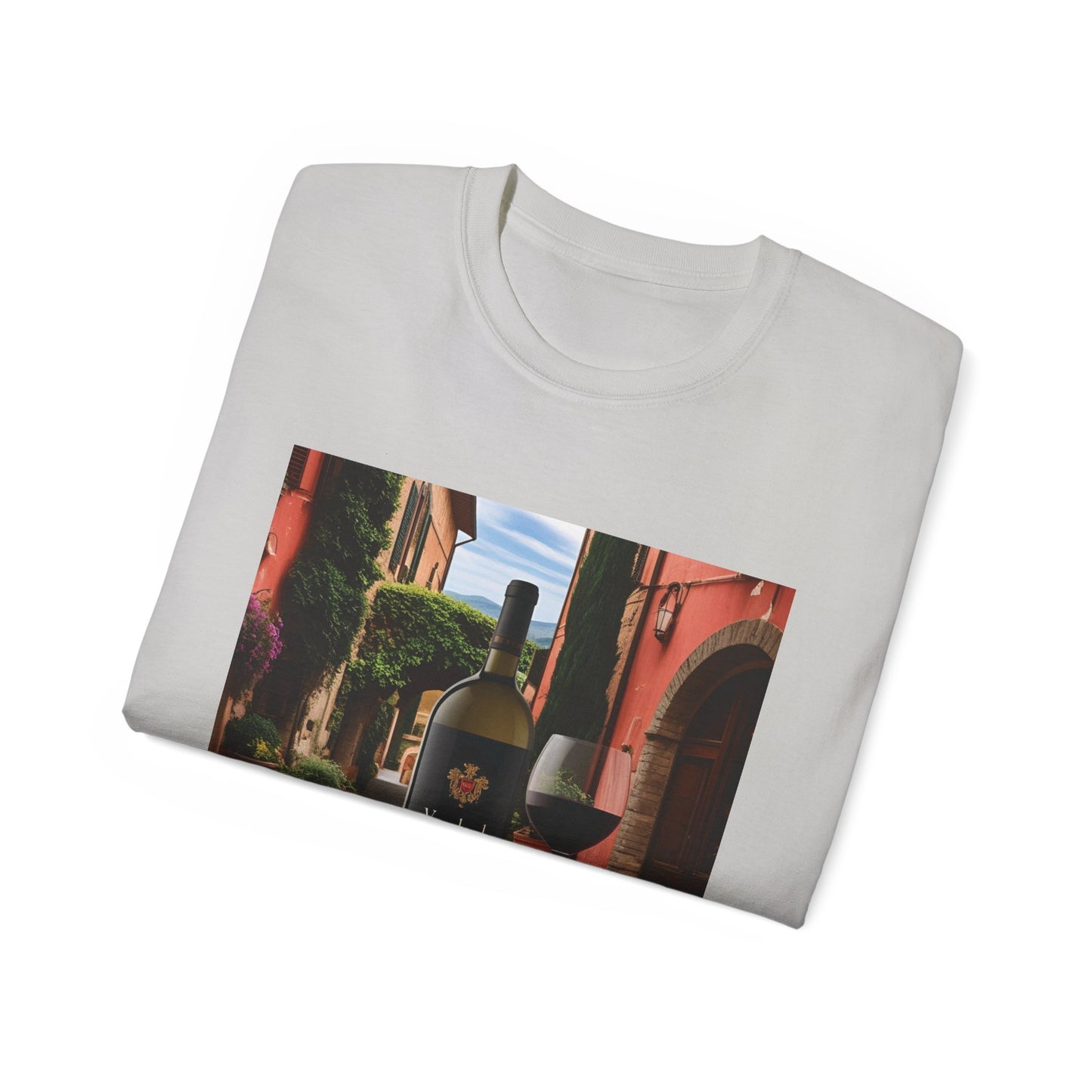 Wine Lover's Unisex Ultra Cotton Tee, Perfect Gift for Vineyard Visits, Wine Night, Hostess Gifts, Casual Wear, Summer Vibes