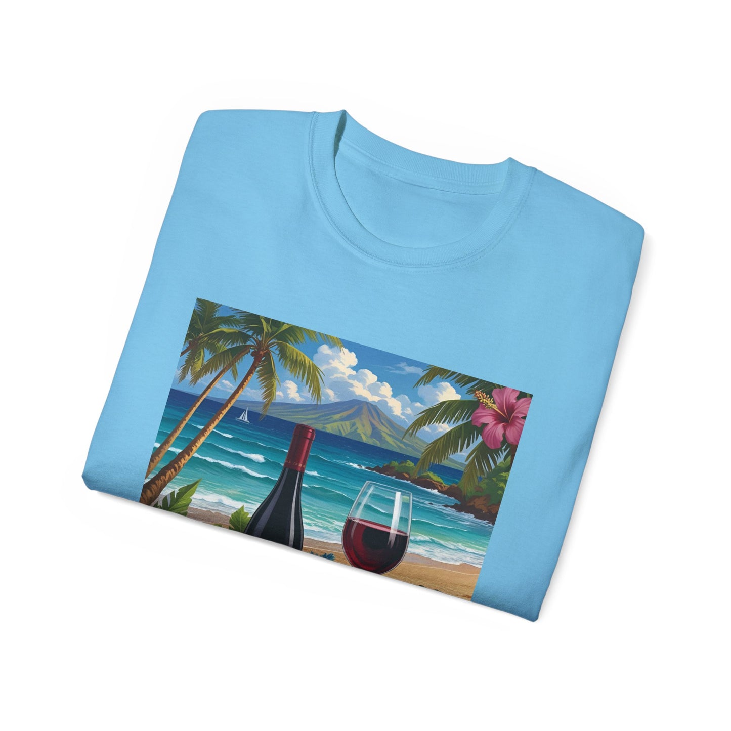 You Had Me at Cabernet - Tropical Wine Vibes Tee | Beach Lover's Unisex Cotton Shirt | Vacation Wear, Gift for Wine Enthusiasts, Summer Style