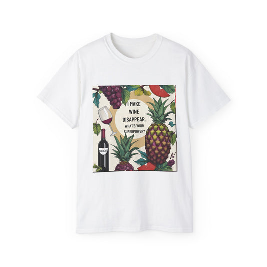 Wine Lover's Unisex Tee - I Make Wine Disappear, Funny Gift for Wine Enthusiasts, Party T-shirt, Casual Drinking Apparel, Birthday [...]
