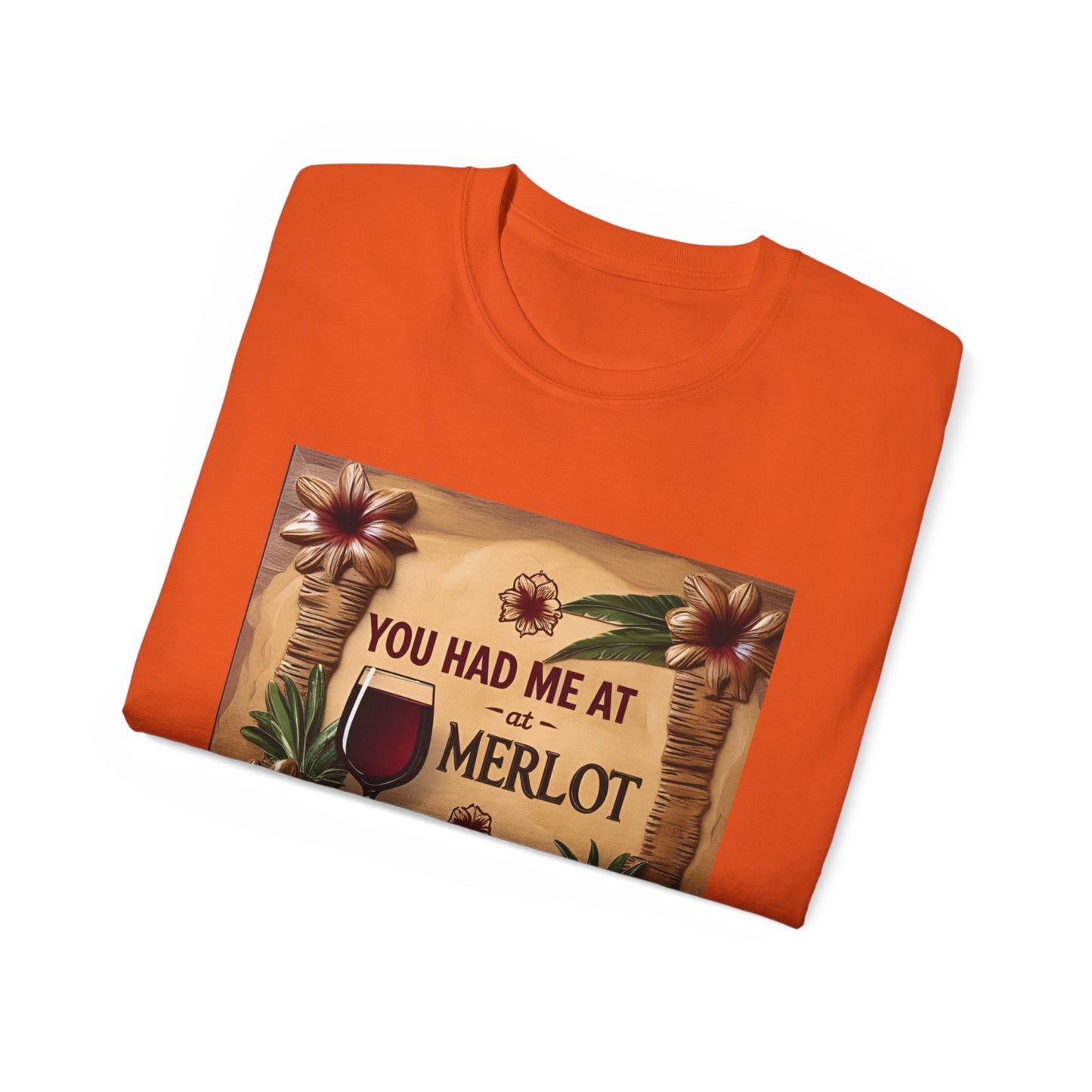 You Had Me at Merlot - Wine Lover's Gift Tee, Funny Merlot T-Shirt, Unisex Ultra Cotton, Gift for Wine Enthusiasts, Fun Wine Party Apparel