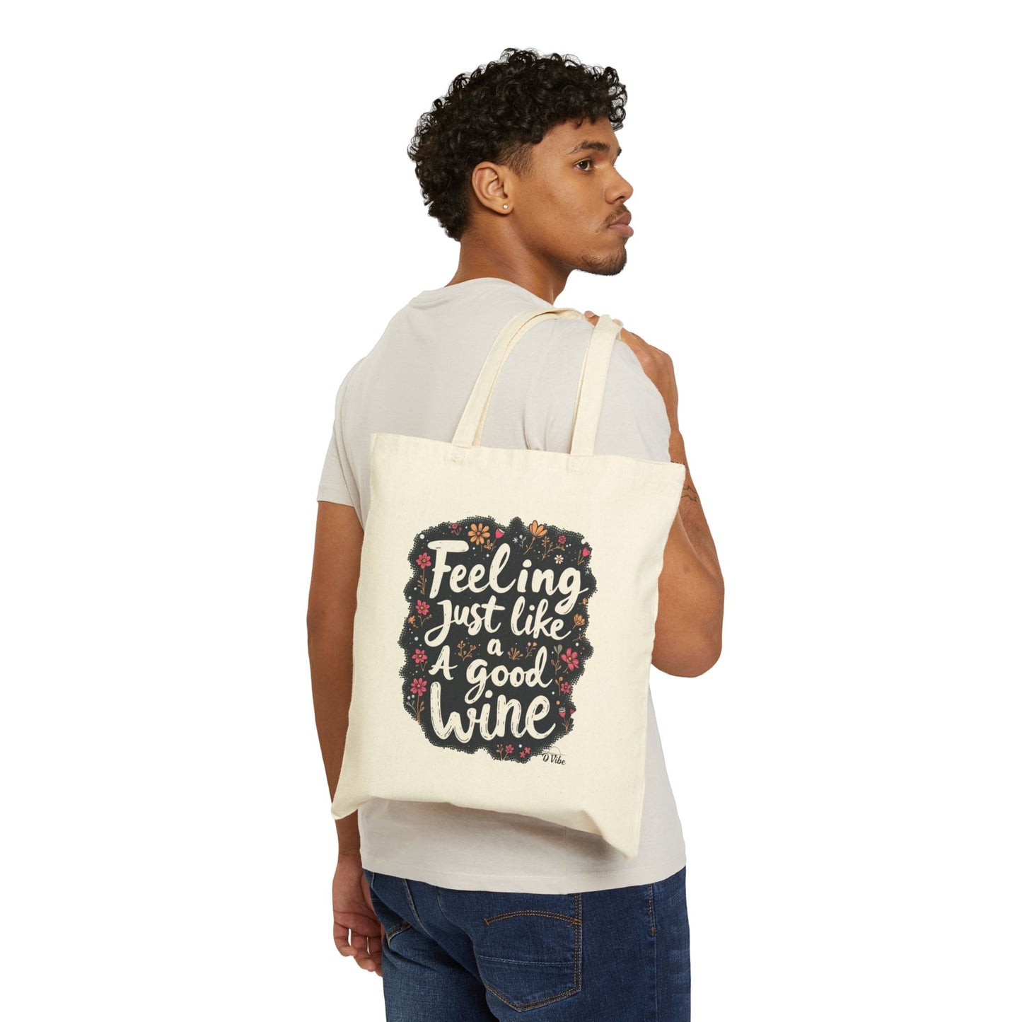 Feeling Just Like A Good Wine Tote Bag, Eco-Friendly Shopping Bag, Gift for Wine Lovers, Reusable Grocery Tote, Fun Wine Quote Bag, [...]