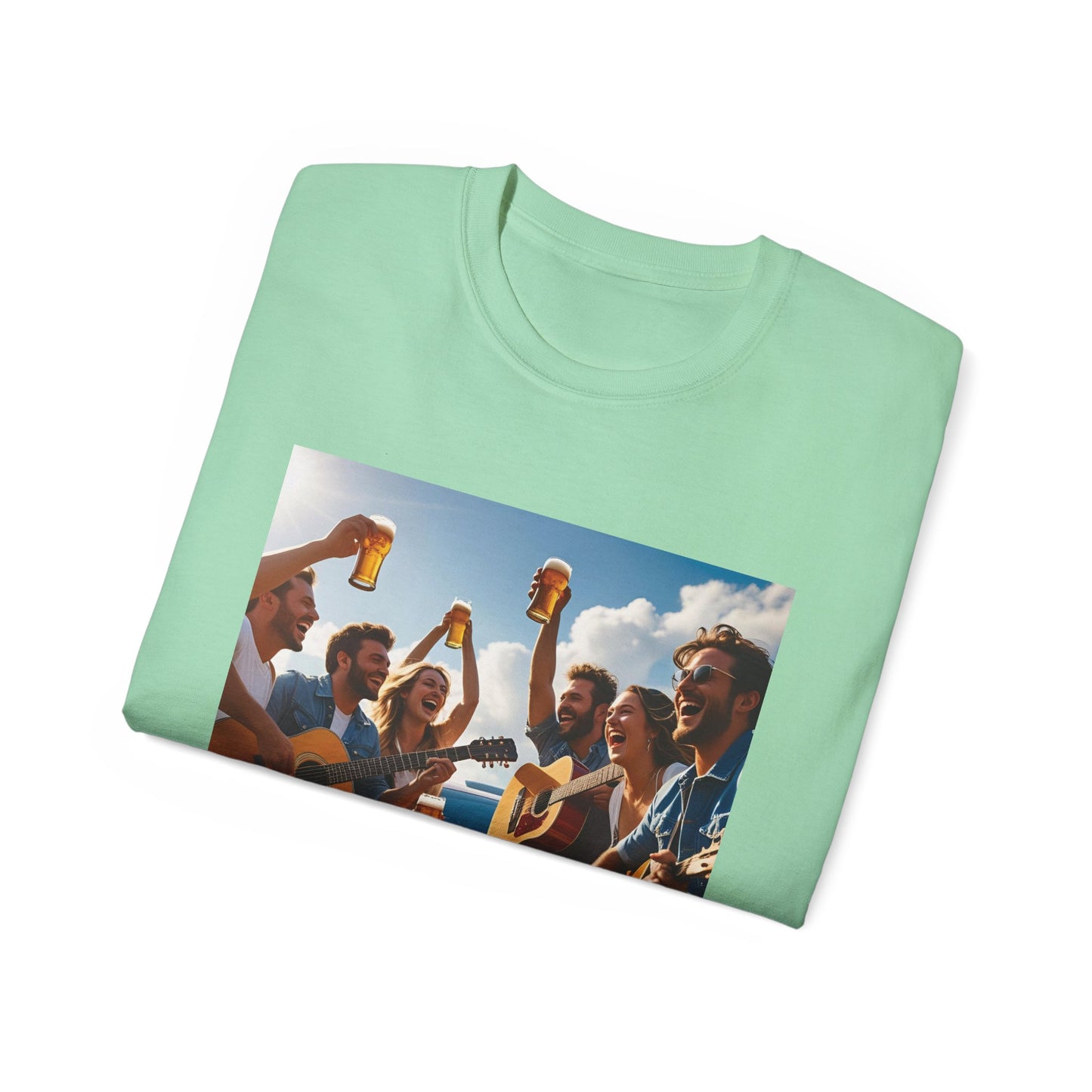 Good Friends, Great Beer Unisex Ultra Cotton Tee, Group Hangout Shirt, Party Apparel, Gift for Beer Lovers, Summer BBQ Outfit