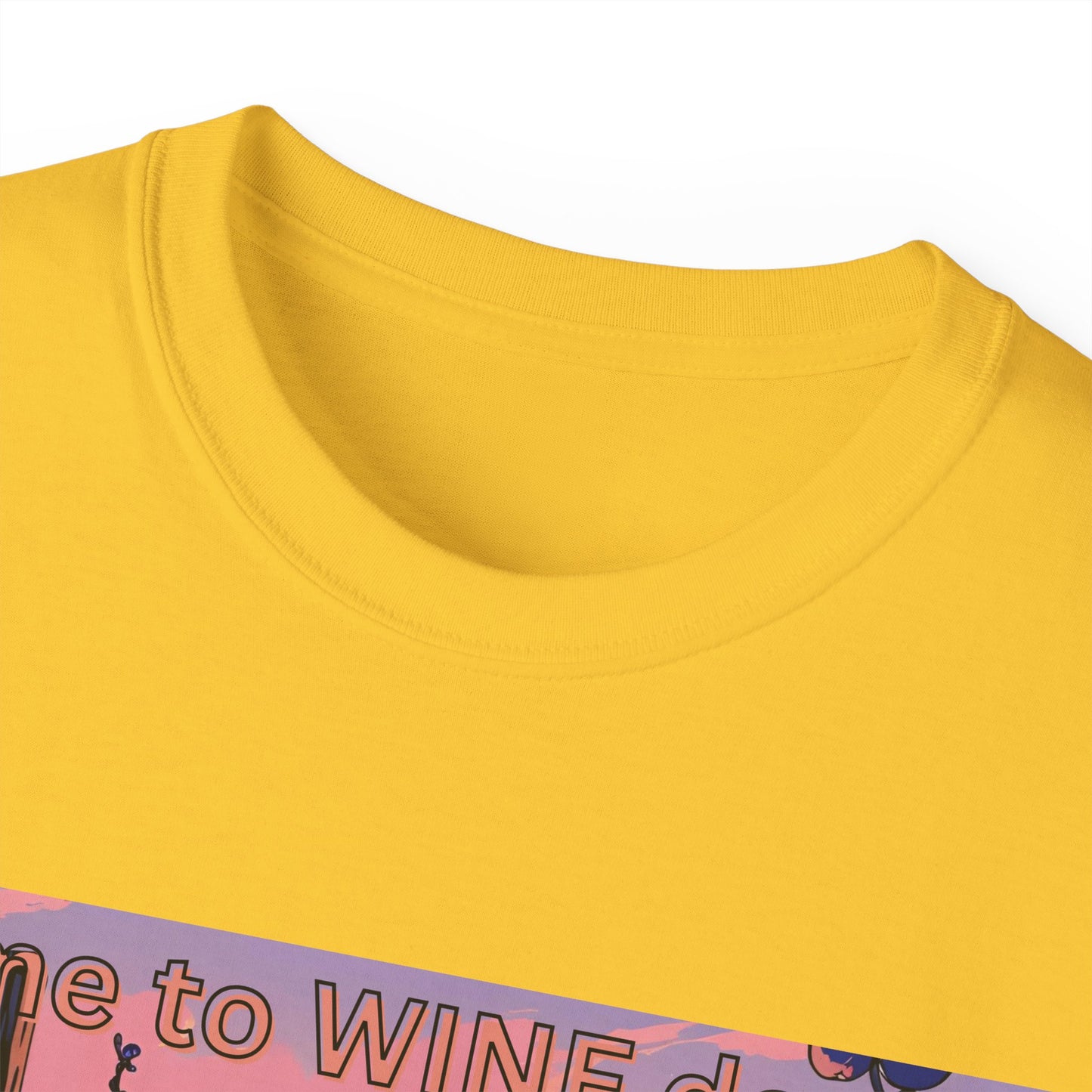 Time to Wine Down - Wine Lover's Unisex Cotton Tee - Perfect for Parties, Gifts, Relaxation, Wine Nights, and Celebrations