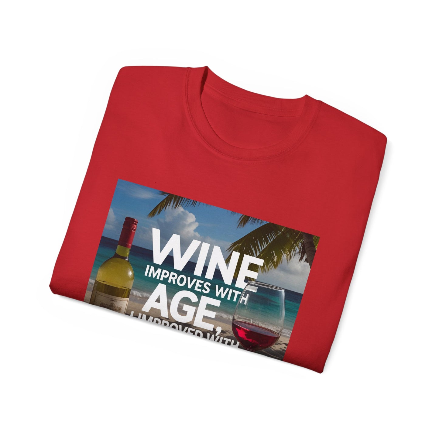 Wine Improves with Age Unisex Ultra Cotton Tee | Fun Gift for Wine Lovers, Birthday Shirt, Casual Wear, Summer Outfit, Wine [...]