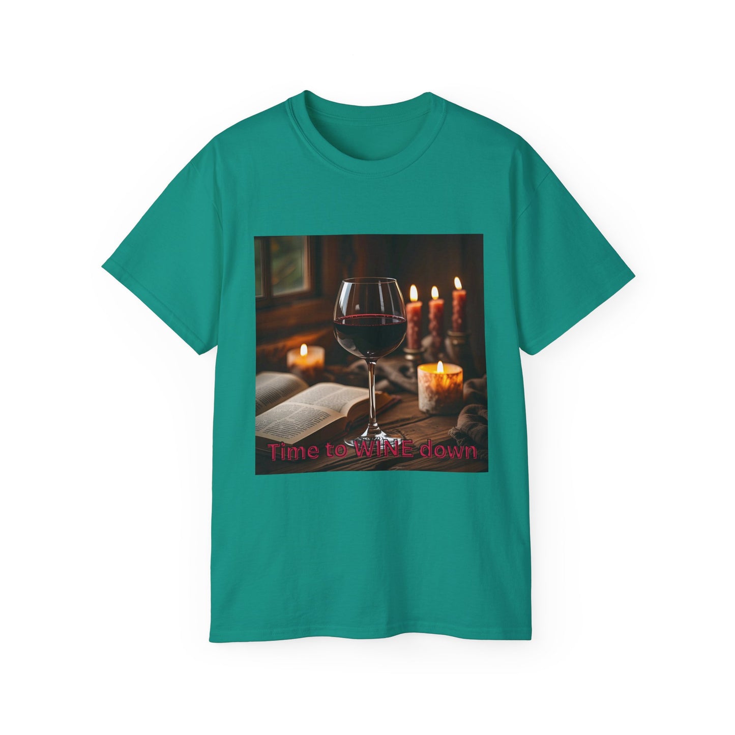 Time to Wine Down - Cozy Wine Lover Tee | Unisex Ultra Cotton T-Shirt, Perfect for Wine Enthusiasts, Gifting, Wine Nights, Cozy Gatherings, Celebrations
