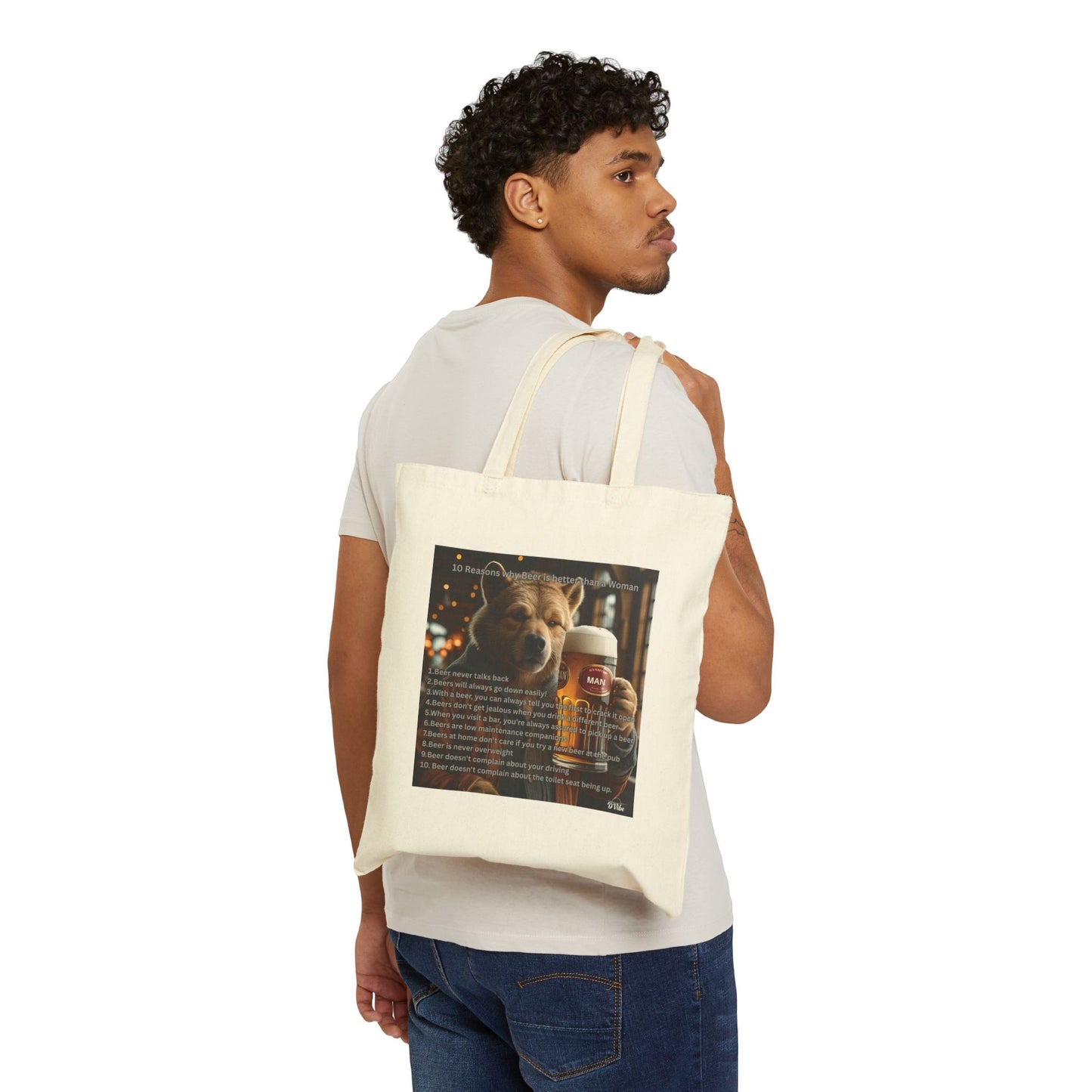 Beers are Better than Woman Tote Bag, Eco-Friendly Shopping Bag, Gift for Beer Enthusiasts, Cute Canvas Bag for Daily Use, Fun Beer Lover Gift