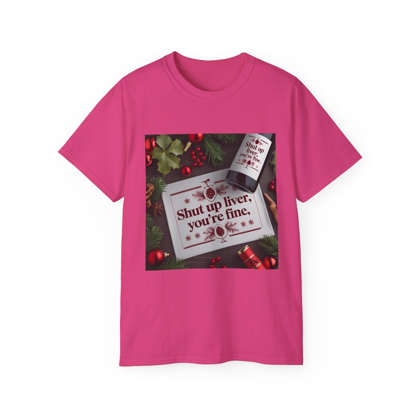 Funny Holiday Tee - Shut Up Liver, You're Fine, Unisex Cotton T-Shirt, Gift for Drink Lovers, Party Wear, Humor Shirt, Casual Top