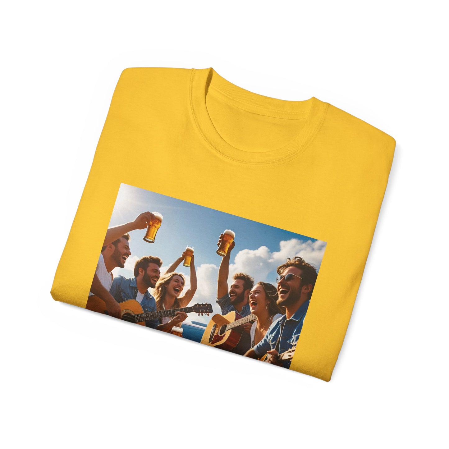 Good Friends, Great Beer Unisex Ultra Cotton Tee, Group Hangout Shirt, Party Apparel, Gift for Beer Lovers, Summer BBQ Outfit