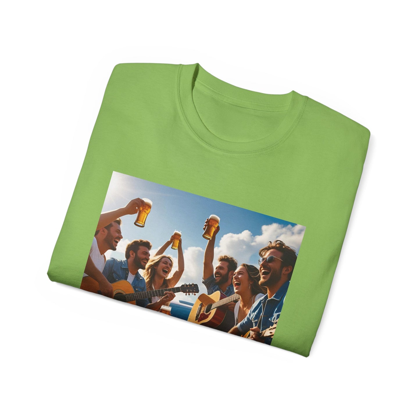 Good Friends, Great Beer Unisex Ultra Cotton Tee, Group Hangout Shirt, Party Apparel, Gift for Beer Lovers, Summer BBQ Outfit