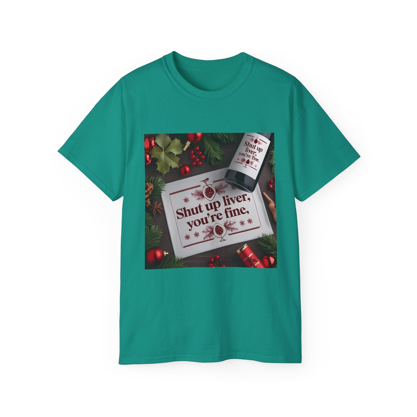 Funny Holiday Tee - Shut Up Liver, You're Fine, Unisex Cotton T-Shirt, Gift for Drink Lovers, Party Wear, Humor Shirt, Casual Top