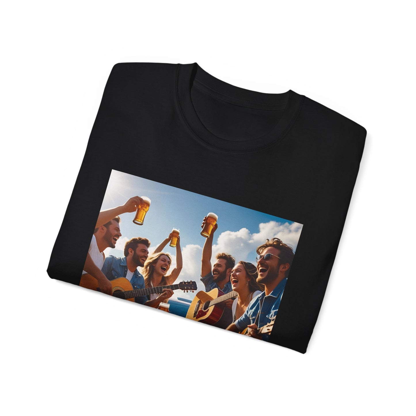 Good Friends, Great Beer Unisex Ultra Cotton Tee, Group Hangout Shirt, Party Apparel, Gift for Beer Lovers, Summer BBQ Outfit