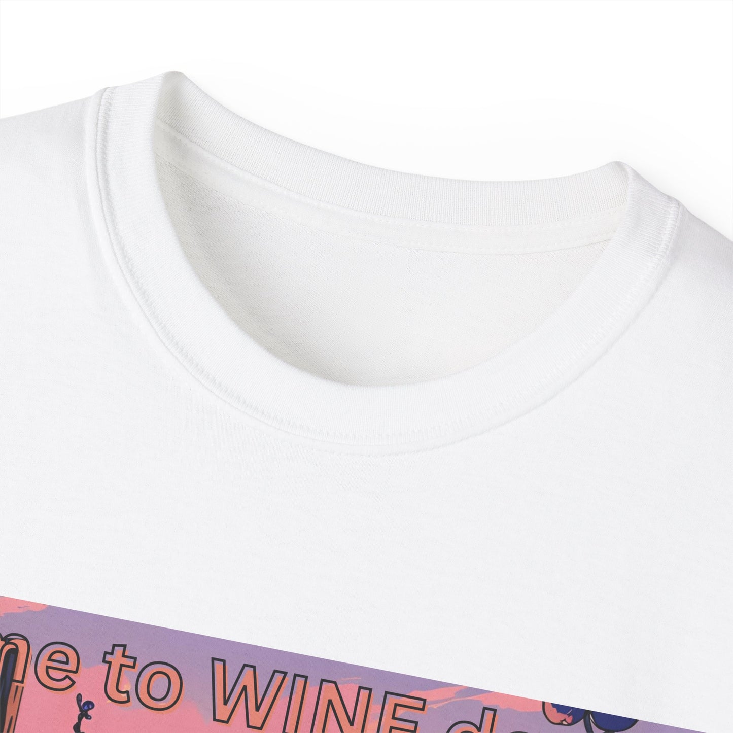 Time to Wine Down - Wine Lover's Unisex Cotton Tee - Perfect for Parties, Gifts, Relaxation, Wine Nights, and Celebrations