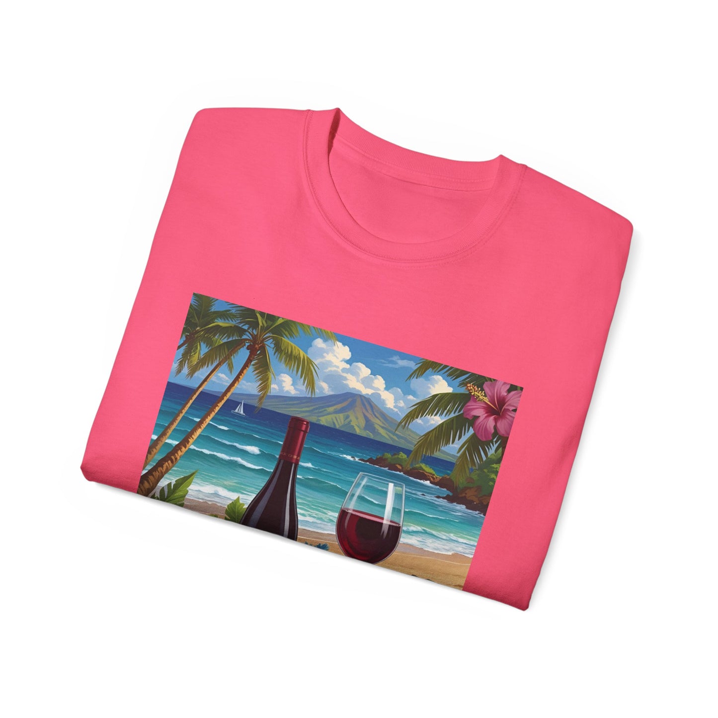 You Had Me at Cabernet - Tropical Wine Vibes Tee | Beach Lover's Unisex Cotton Shirt | Vacation Wear, Gift for Wine Enthusiasts, Summer Style