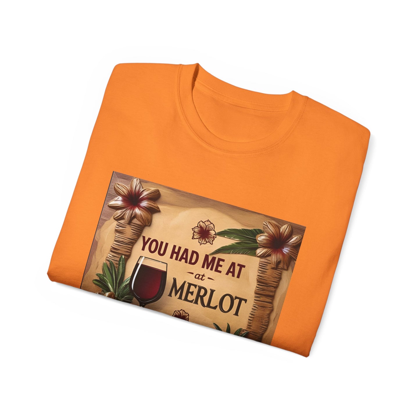 You Had Me at Merlot - Wine Lover's Gift Tee, Funny Merlot T-Shirt, Unisex Ultra Cotton, Gift for Wine Enthusiasts, Fun Wine Party Apparel