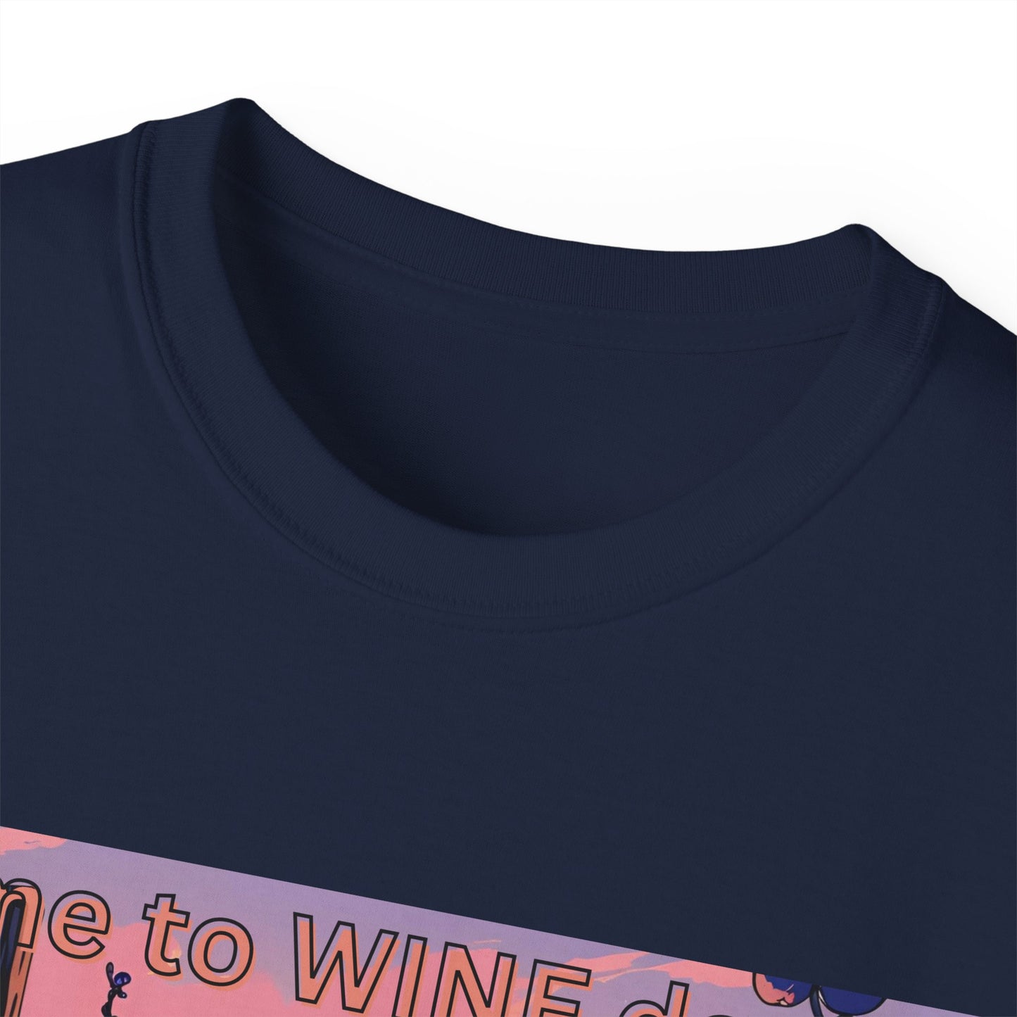 Time to Wine Down - Wine Lover's Unisex Cotton Tee - Perfect for Parties, Gifts, Relaxation, Wine Nights, and Celebrations
