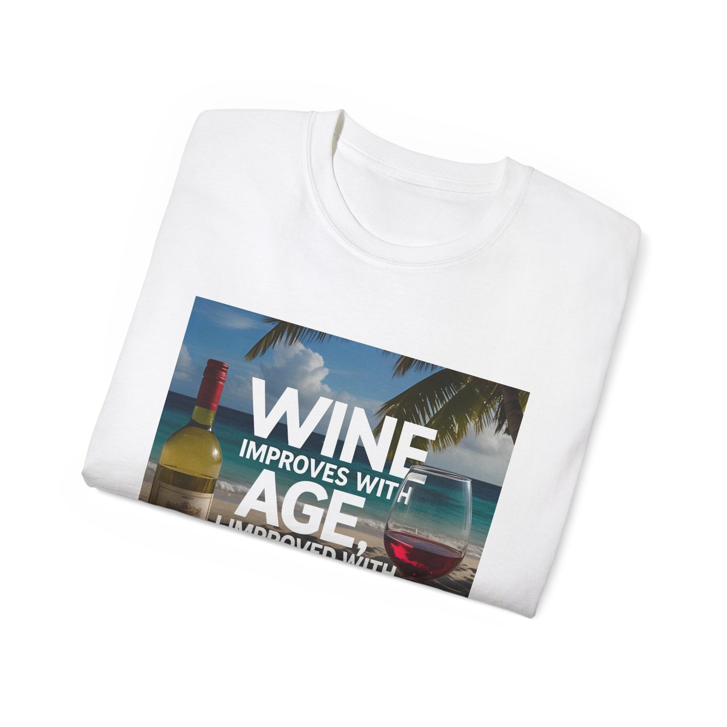 Wine Improves with Age Unisex Ultra Cotton Tee | Fun Gift for Wine Lovers, Birthday Shirt, Casual Wear, Summer Outfit, Wine [...]