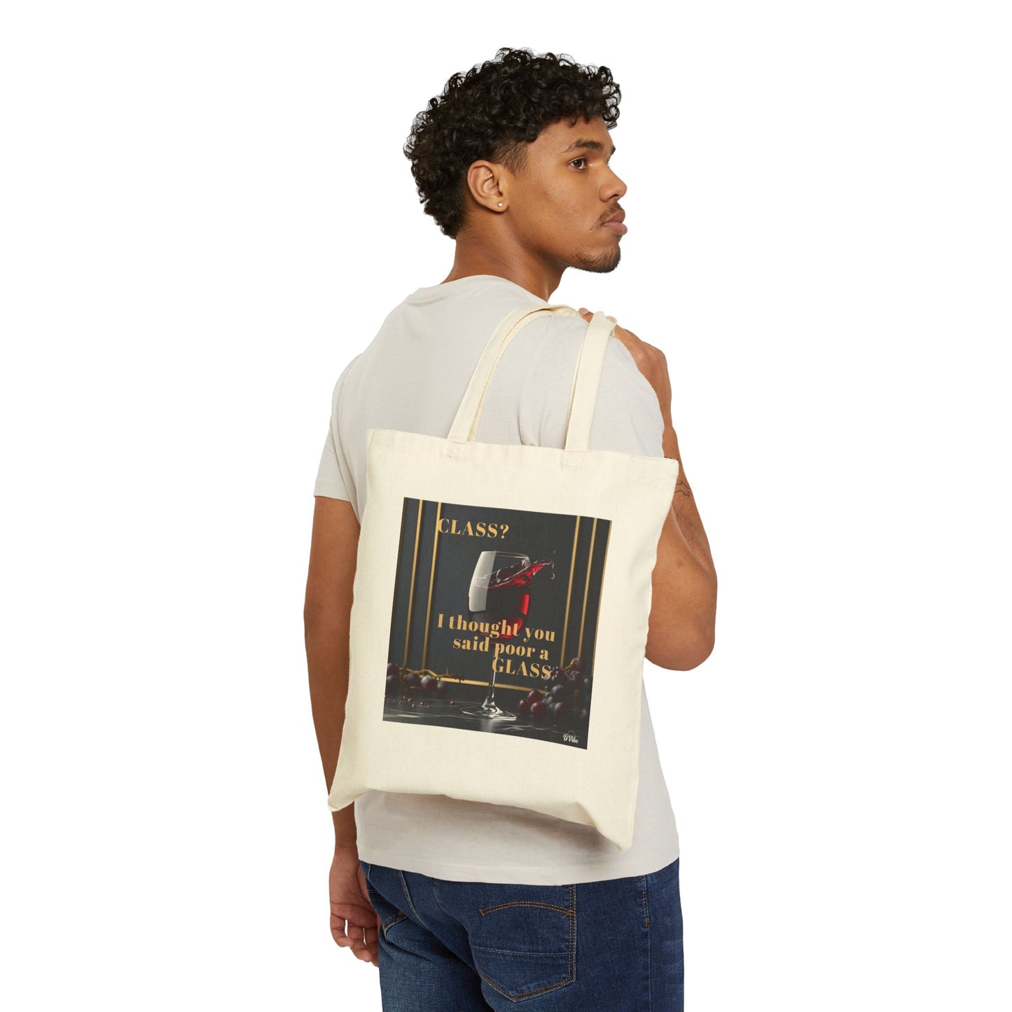 Wine Class Humor - Wine-Themed Tote Bag | Funny Reusable Grocery Bag | Gift for Wine Lovers | Eco-Friendly Shopping Tote | Funny Apres Wine Bags