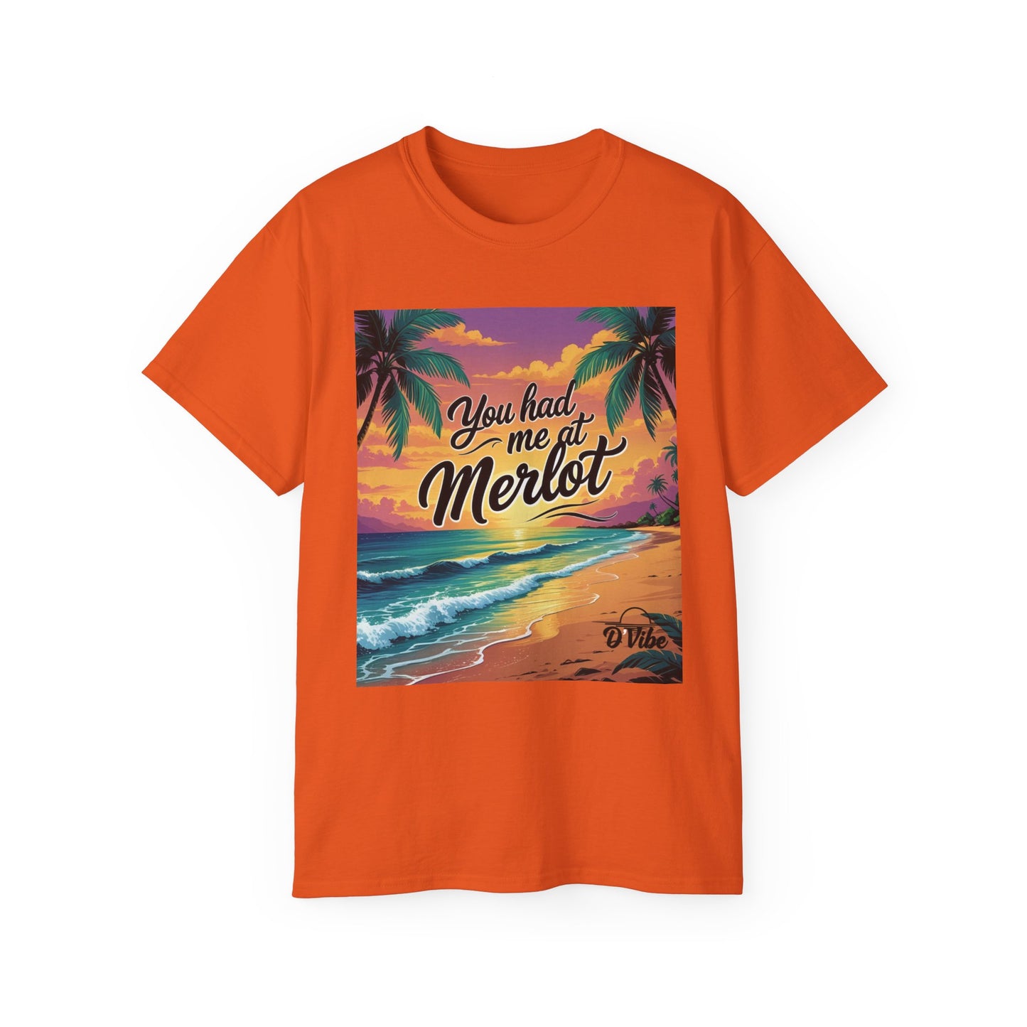 You Had Me at Merlot - T-Shirt with Vintage Wine Merlot Design - You Had Me at Merlot, Unisex Cotton Tee, Great for Wine Lovers, Summer Parties, Gift Idea