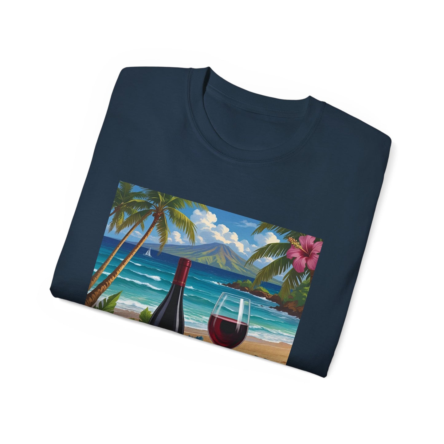 You Had Me at Cabernet - Tropical Wine Vibes Tee | Beach Lover's Unisex Cotton Shirt | Vacation Wear, Gift for Wine Enthusiasts, Summer Style