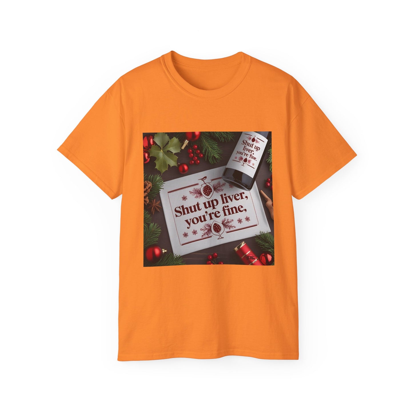 Funny Holiday Tee - Shut Up Liver, You're Fine, Unisex Cotton T-Shirt, Gift for Drink Lovers, Party Wear, Humor Shirt, Casual Top