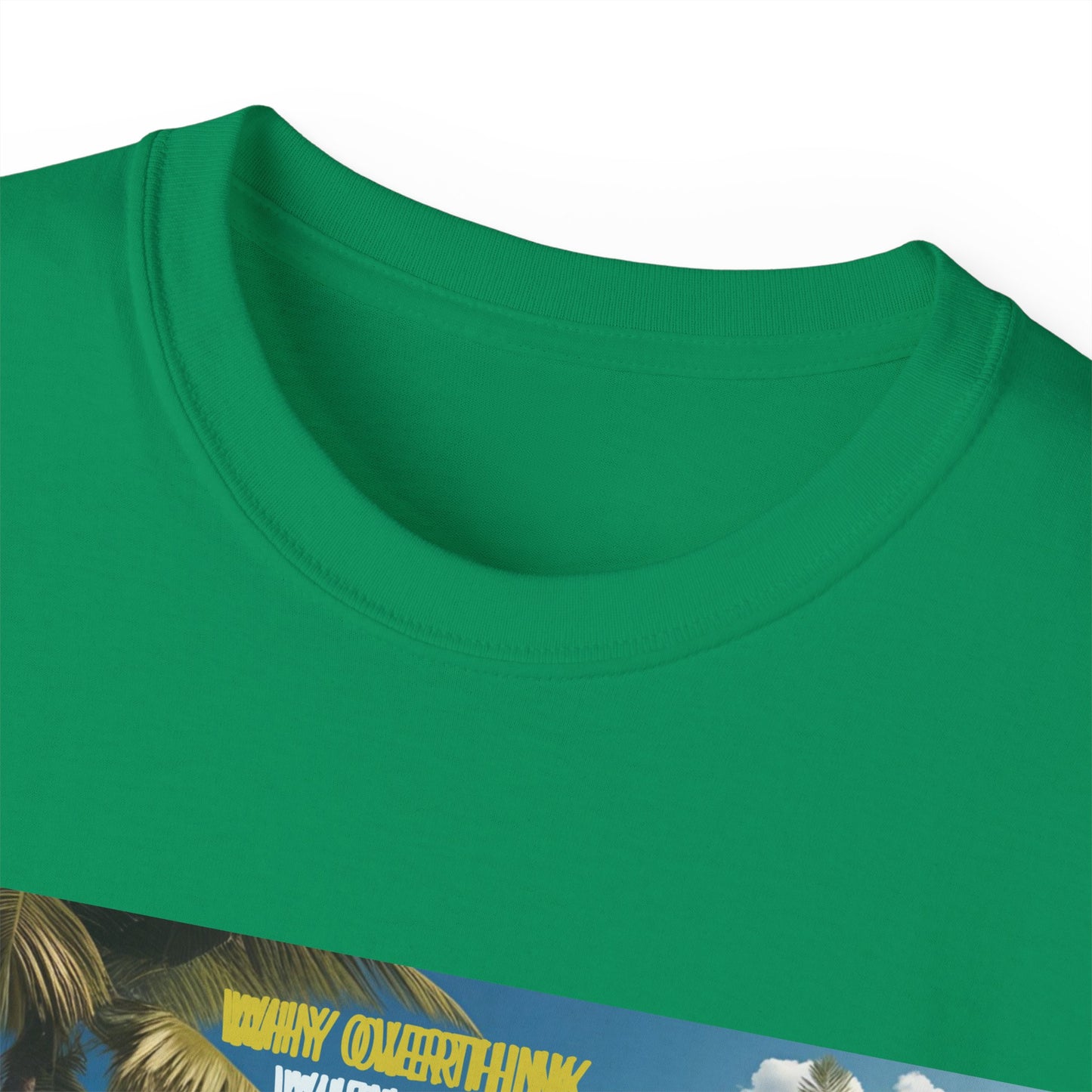 Why Overthink When You Can Just Overdrink - Tropical Vibe T-Shirt for Beach Lovers, Summer Vacation Tee, Funny Beach Graphic Shirt, Gift for Travel Enthusiasts, Relaxation Apparel