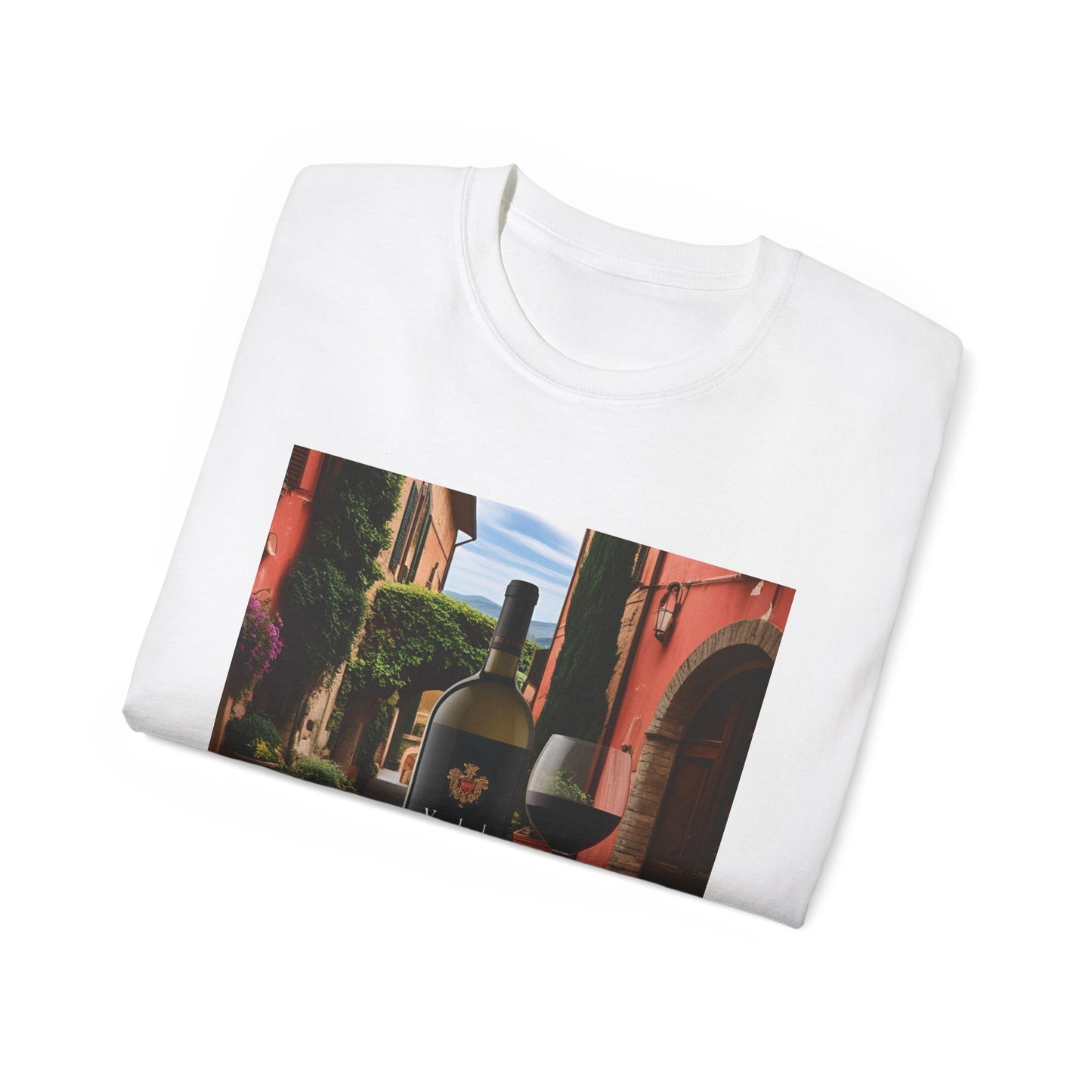 Wine Lover's Unisex Ultra Cotton Tee, Perfect Gift for Vineyard Visits, Wine Night, Hostess Gifts, Casual Wear, Summer Vibes
