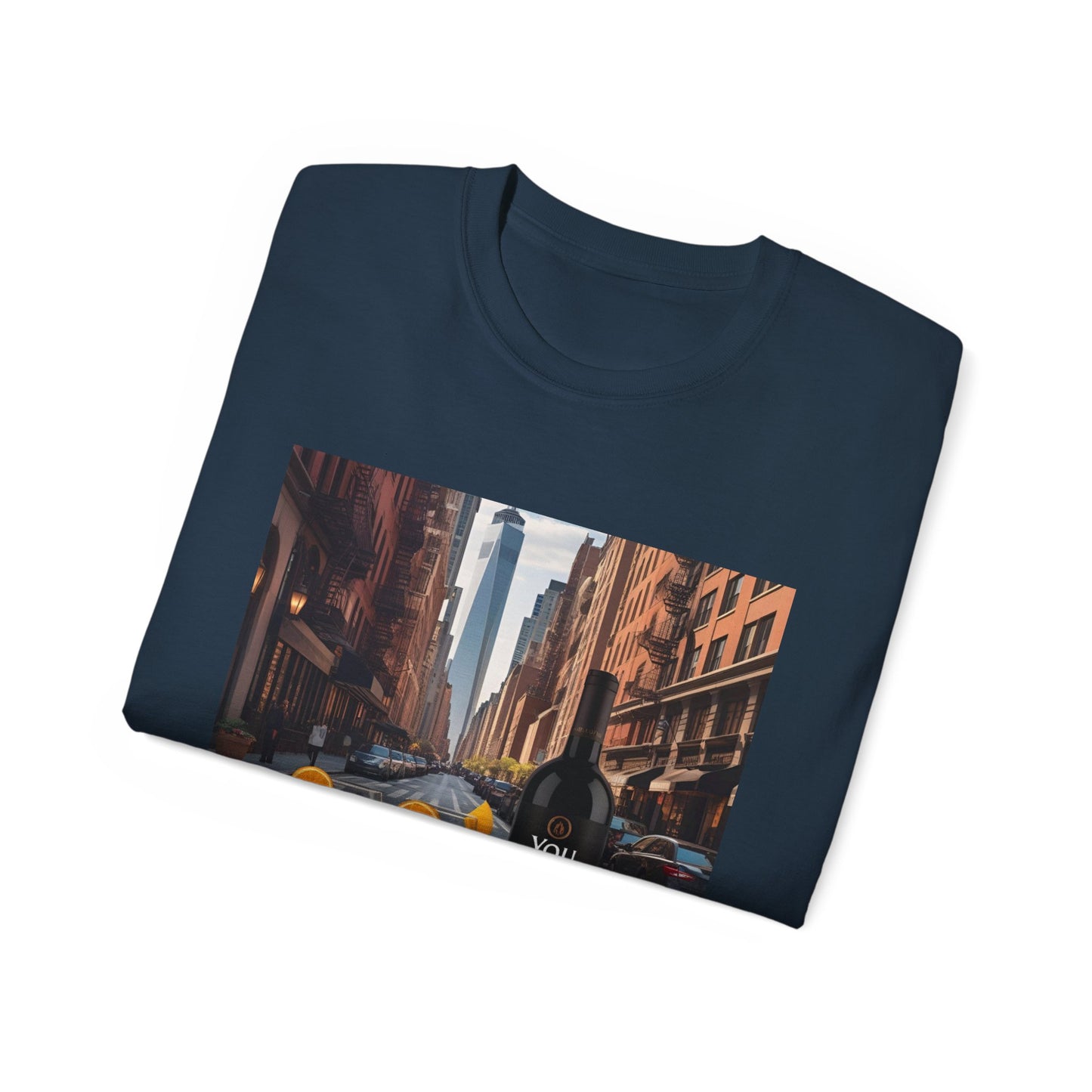 You Had Me at Merlot - Stylish Cityscape Tee with Cocktail Art - Perfect for Casual Outings, Summer Parties, Birthdays, or Unique Gifts, Art Lover's T-Shirt